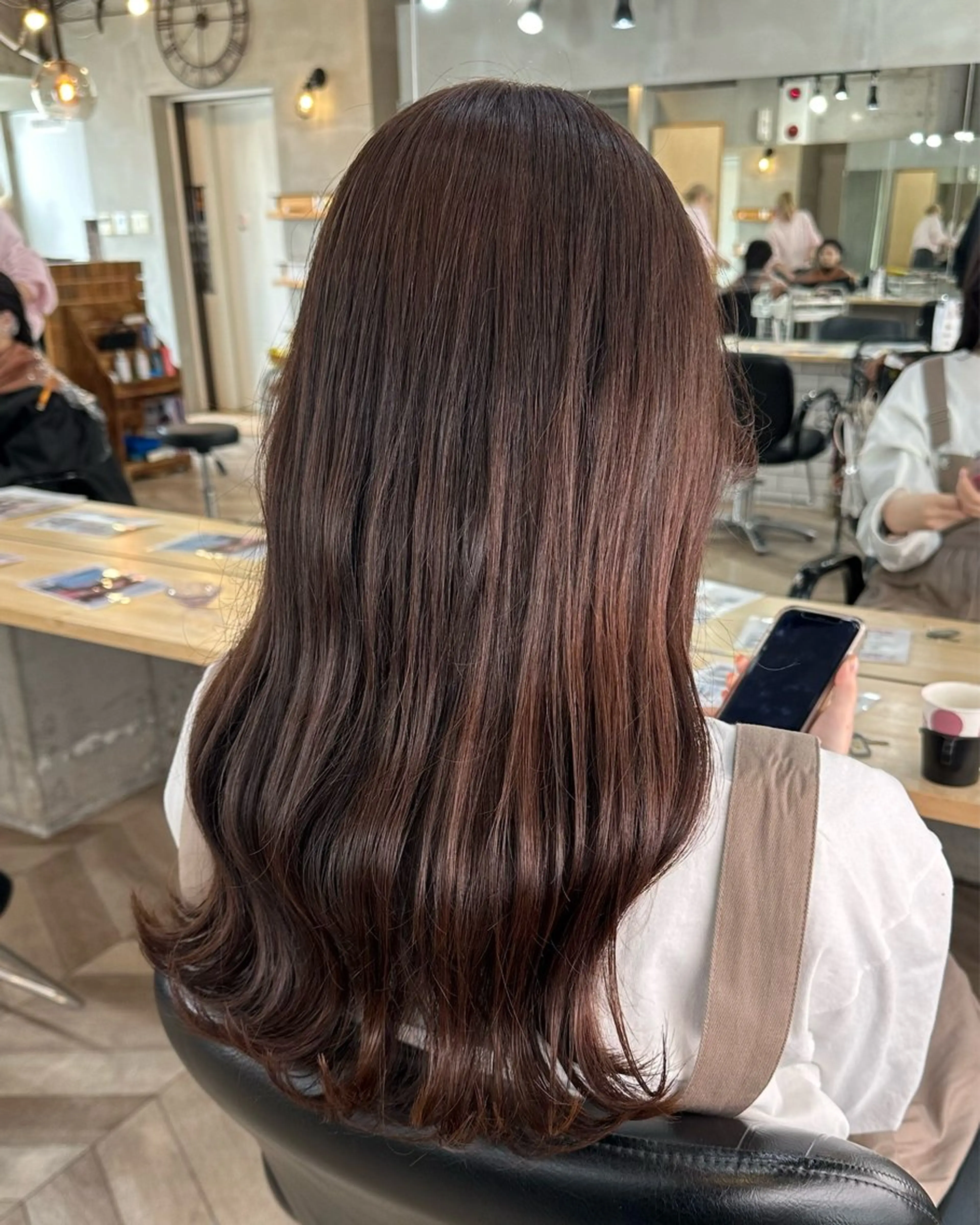 カラー ブラウンカラー カット ヘアカラー Angelica 内海  遥奈のヘアスタイル