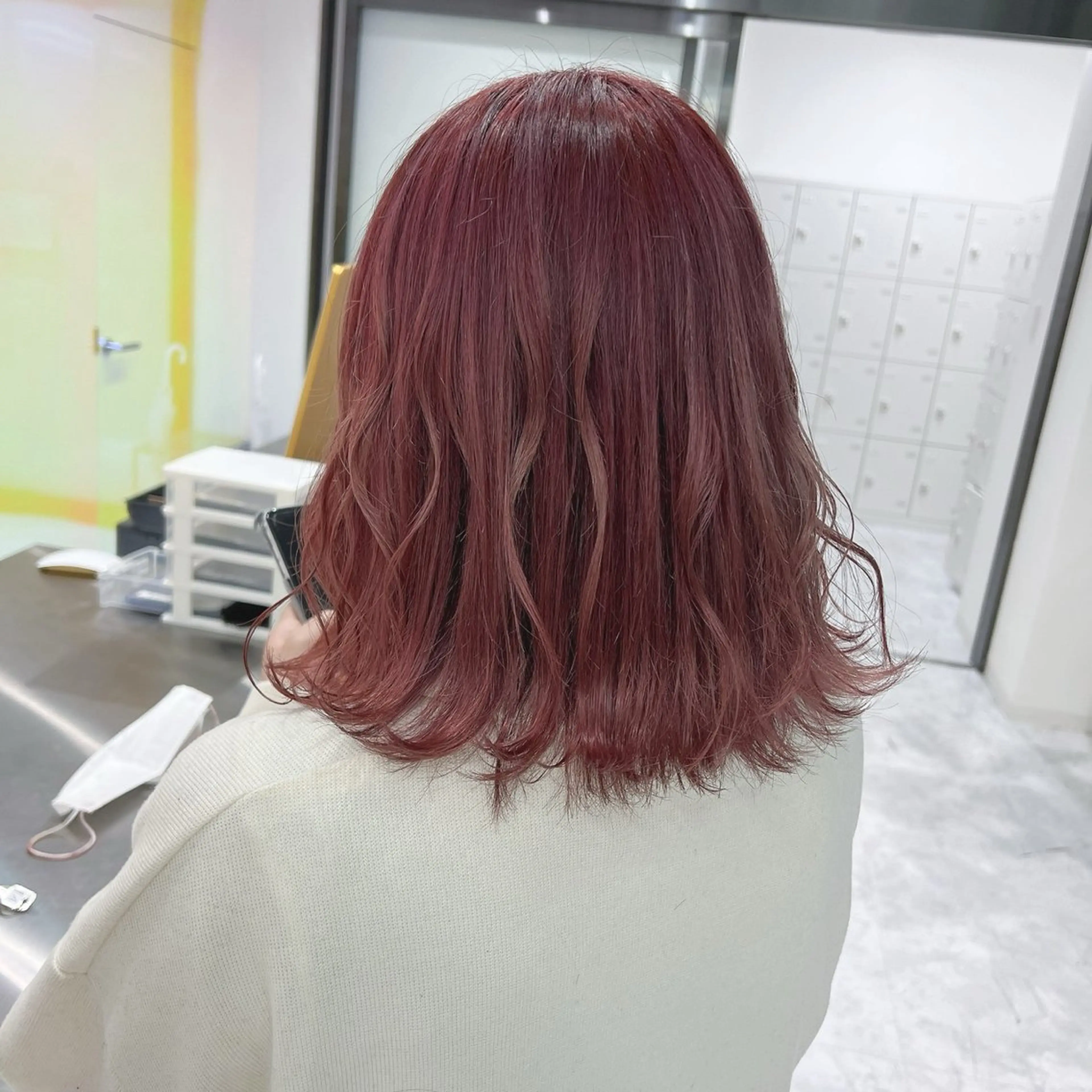 ミディアム カラー パーマ ヘアアレンジ メンズ 🤍透明感カラー🤍 似合わせ🤍AINEのヘアスタイル