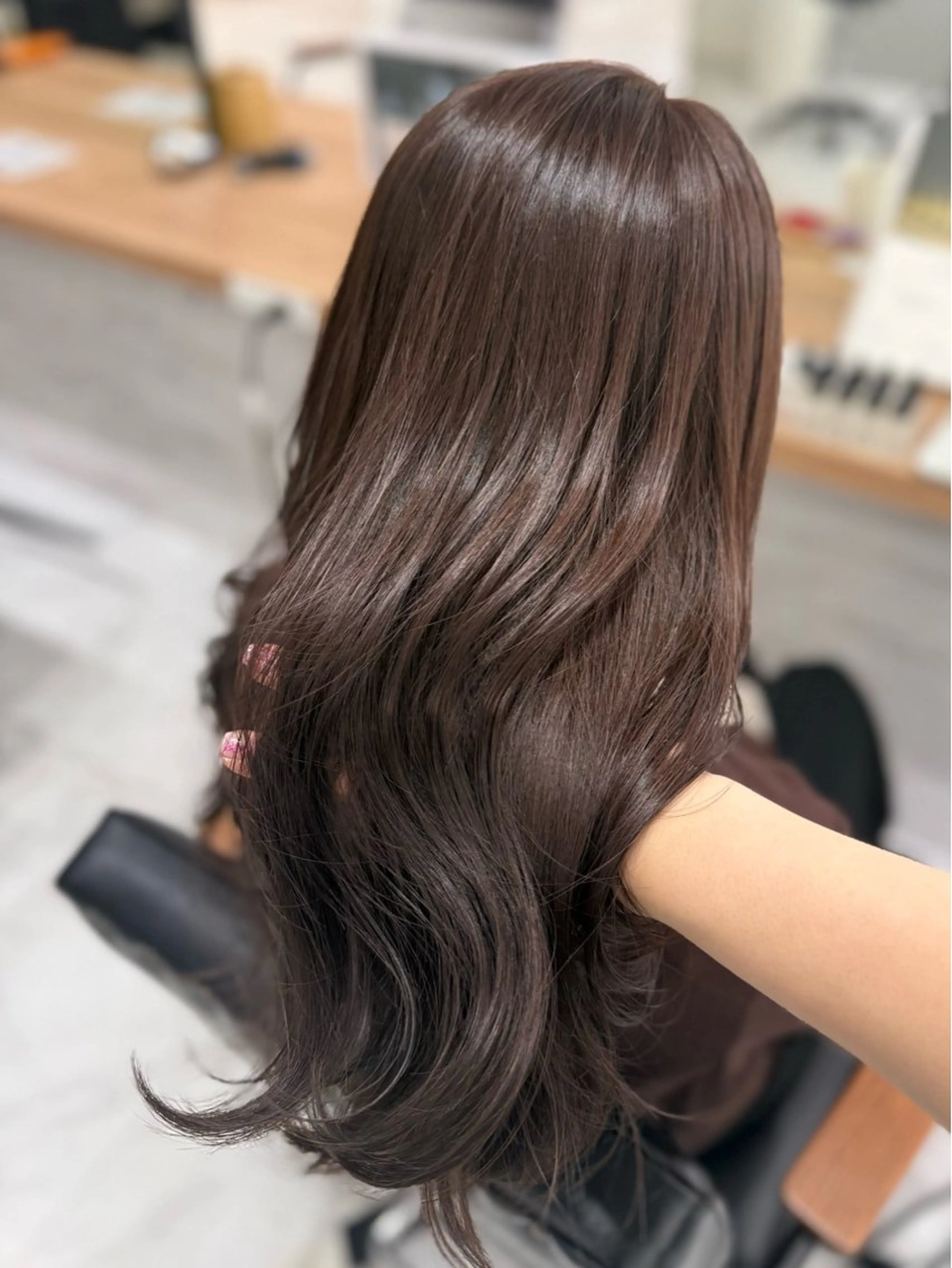 ロング 似合わせカット カット ヘアカラー 柔らかレイヤー× 透け感カラー/SUのヘアスタイル