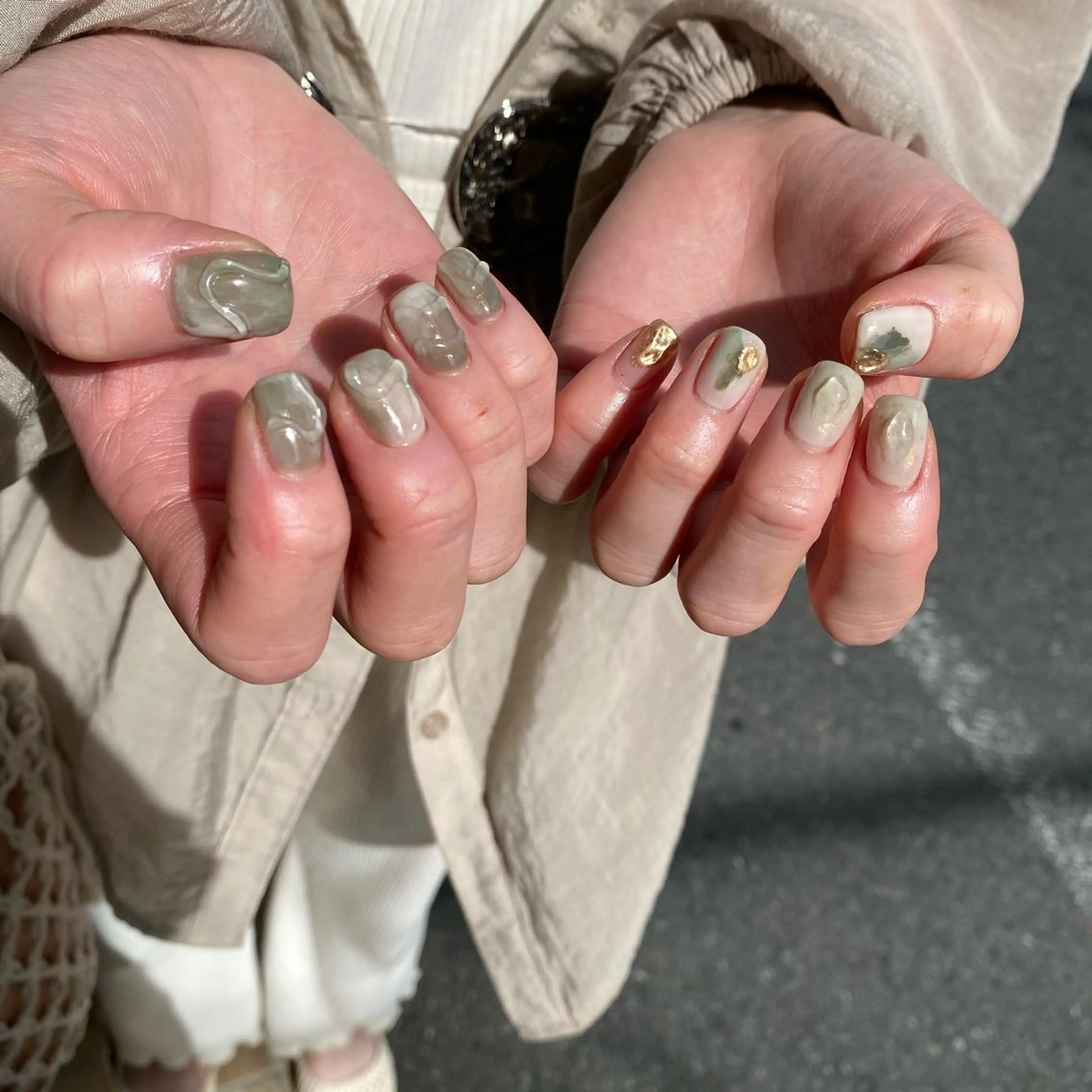 ネイル ハンドネイル Trico Antique所属・岩本 杏のネイルデザイン