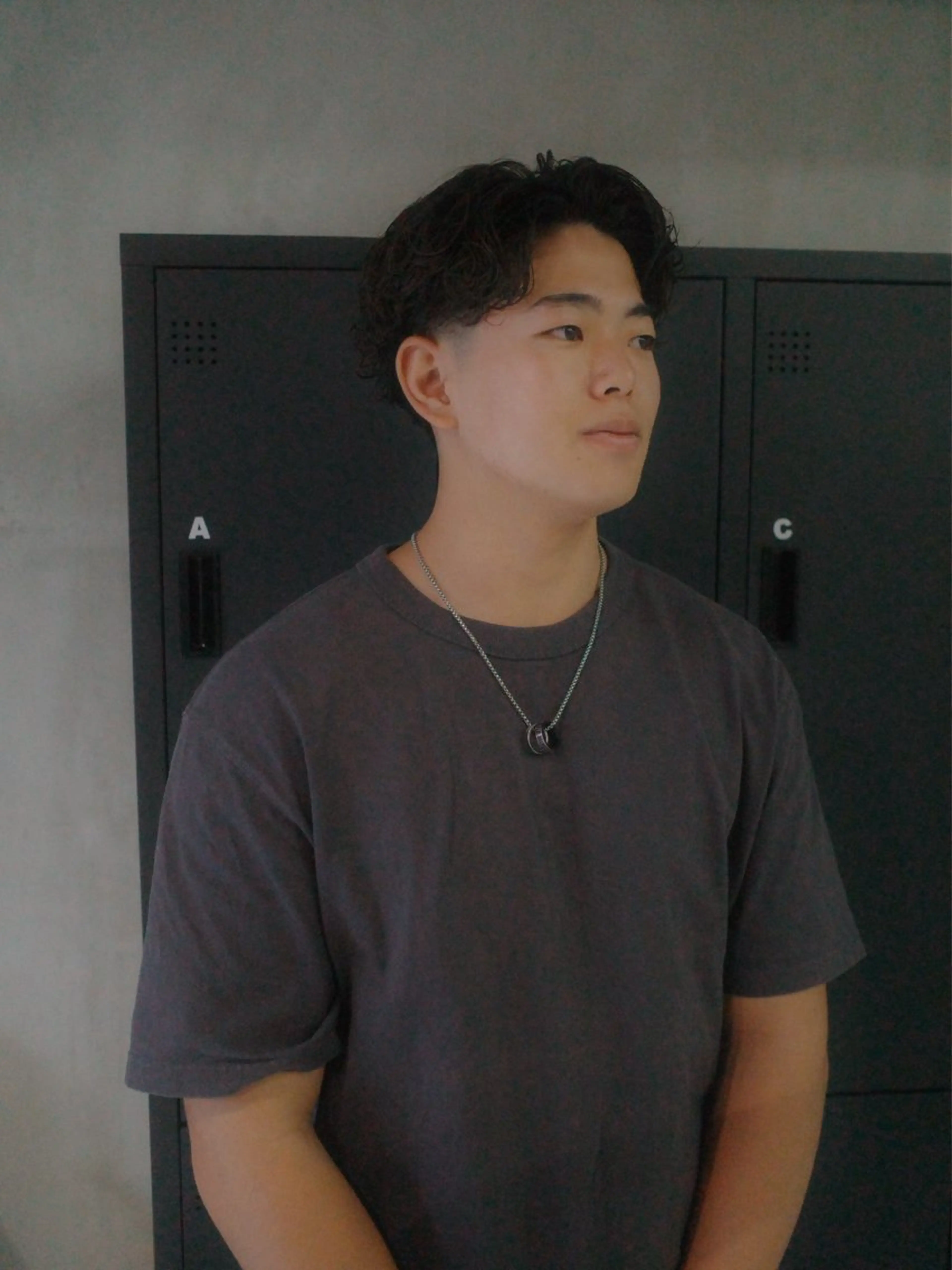 パーマ メンズ センターパート 🌿ボブ＆パーマ 太田 カイト🌿のヘアスタイル