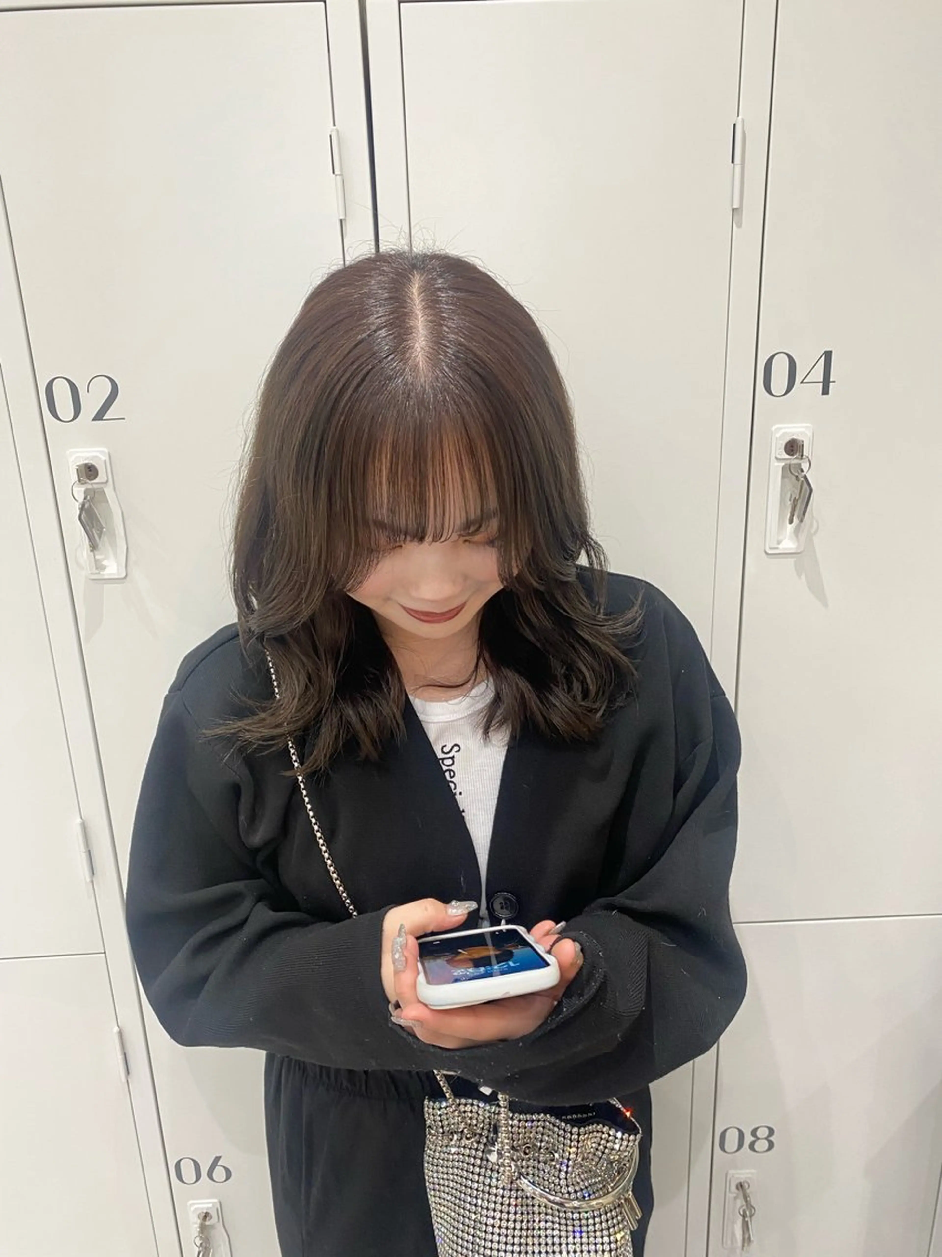 ミディアム カラー ヘアアレンジ ブラウンカラー ヘアカラー ボブ /ニュアンス/ satomi🧸💖のヘアスタイル