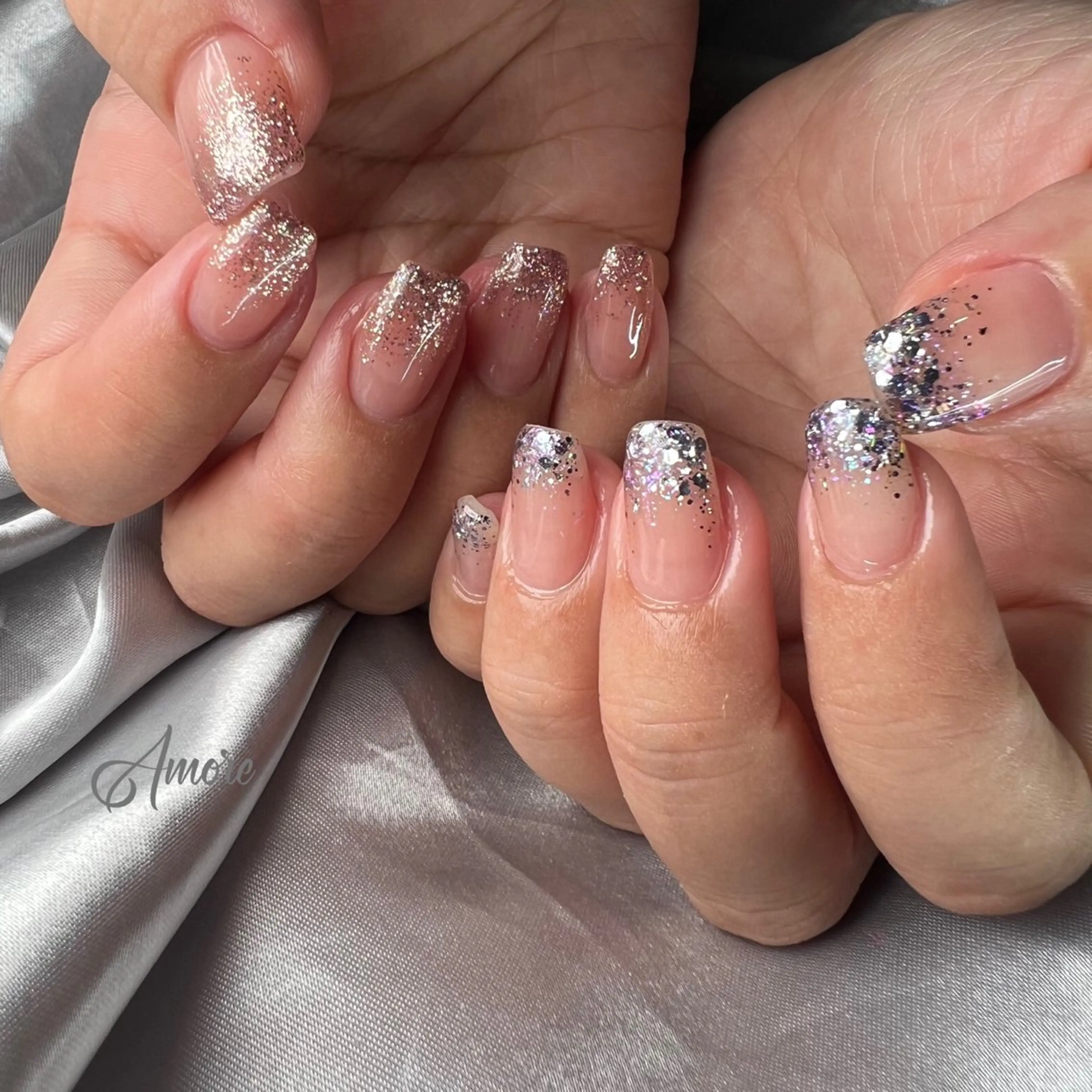 ネイル ジェルネイル 韓国ネイル パラジェル 夏ネイル You kyehwaのネイルデザイン