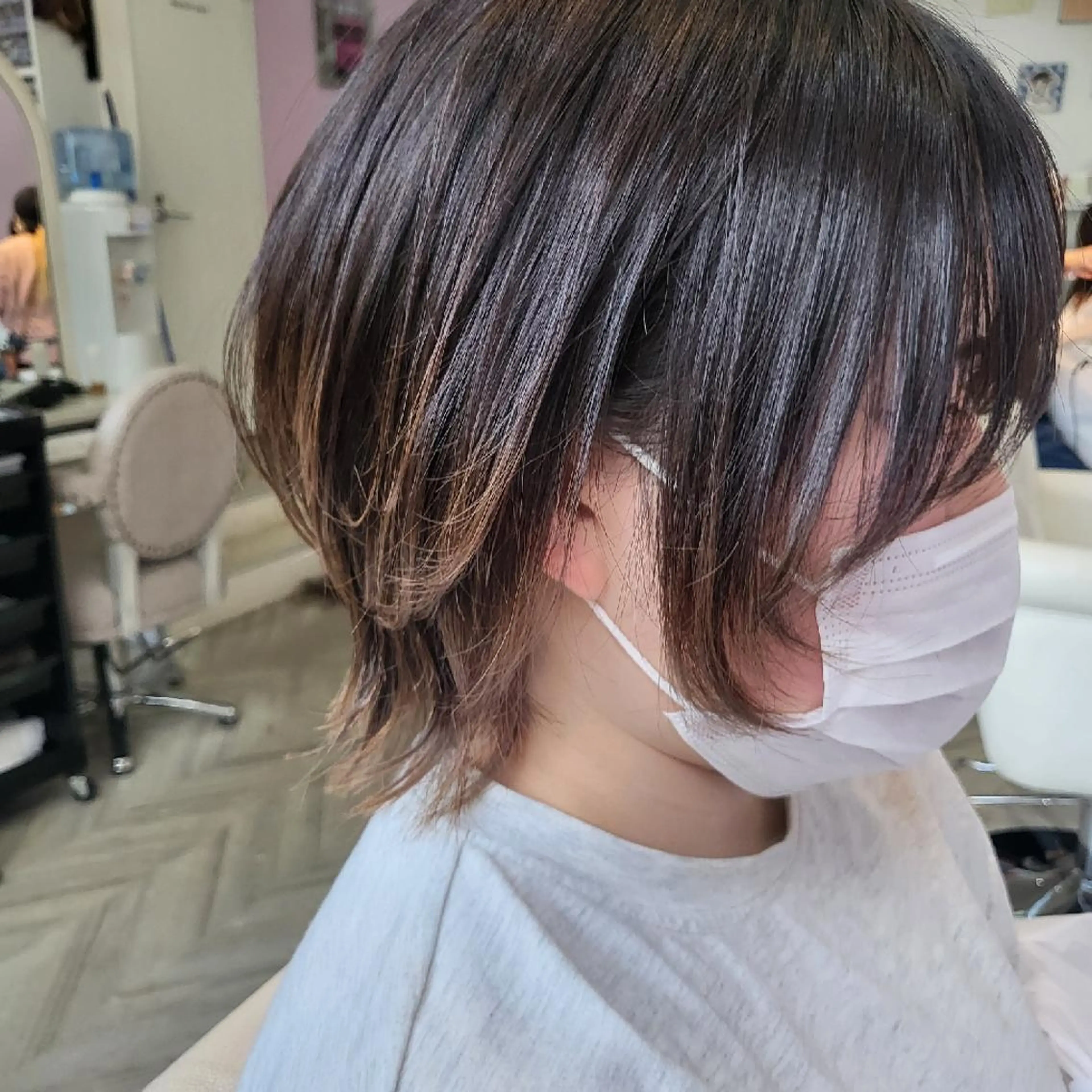 ショート ヘアアレンジ ウルフカット カット トリートメント ナカシマ  アユミのヘアスタイル