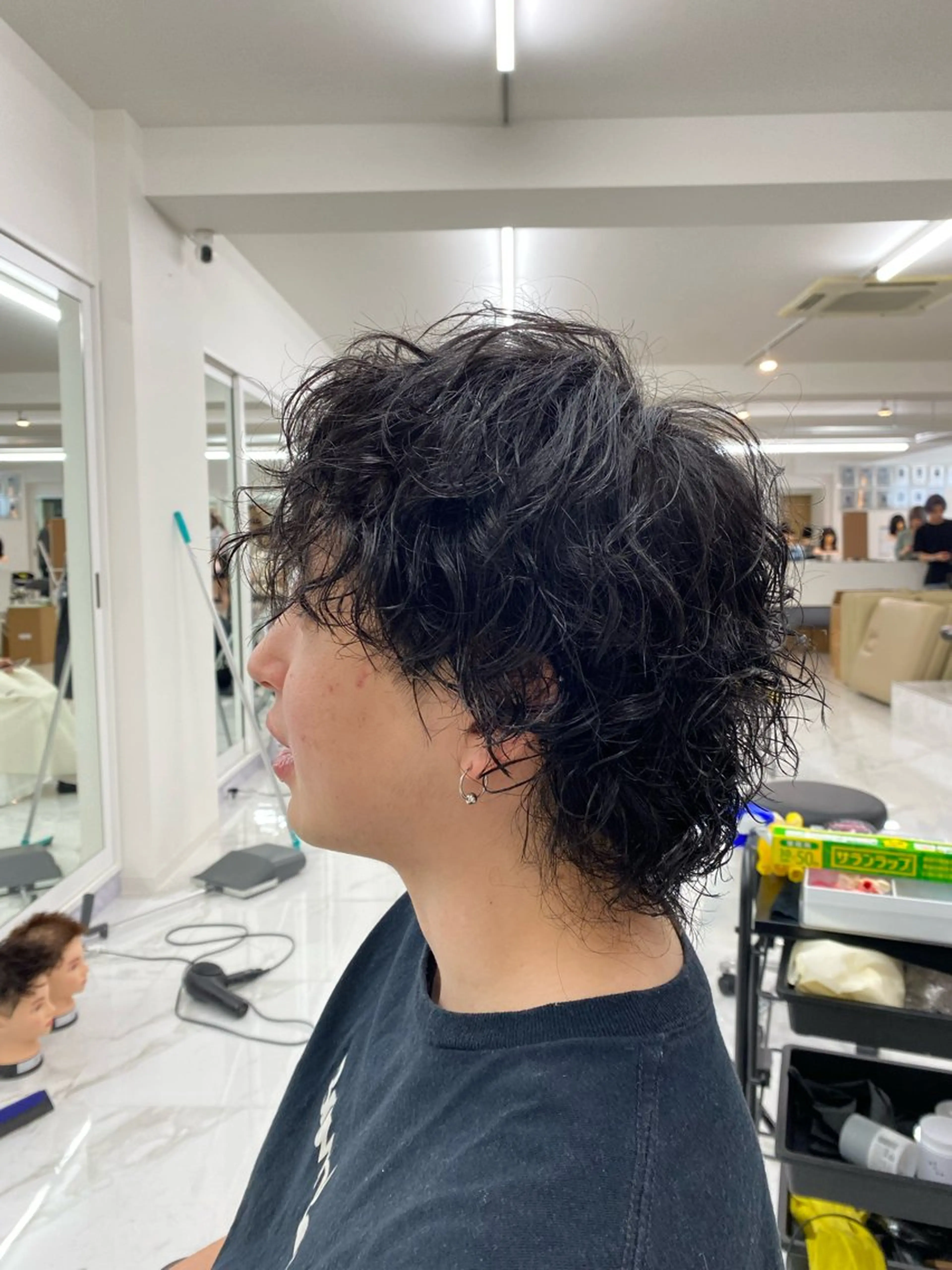 ミディアム カラー パーマ ヘアアレンジ メンズ キッズ 茶屋町メンズサロン 小野湧翔のヘアスタイル