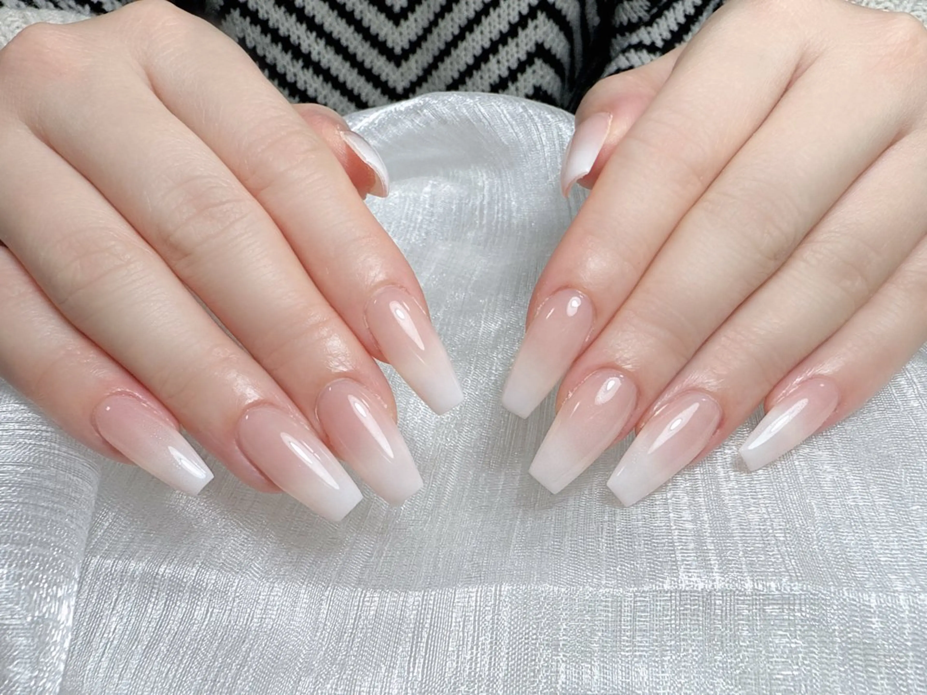 💖ベイビーブーマーネイル【ジェルオフ無料ケア込み】の写真