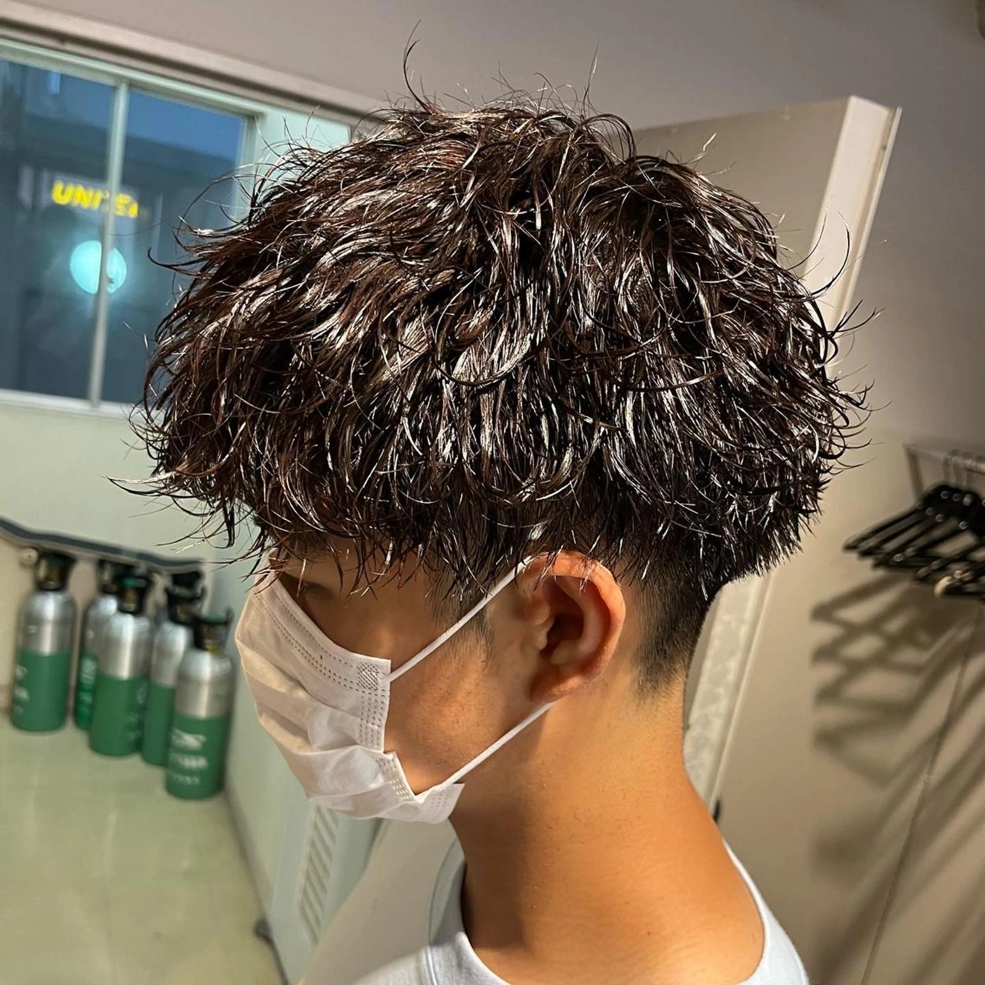 ミディアム パーマ メンズ 横浜駅メンズパーマ師 🌀岩﨑弘成🌀のヘアスタイル