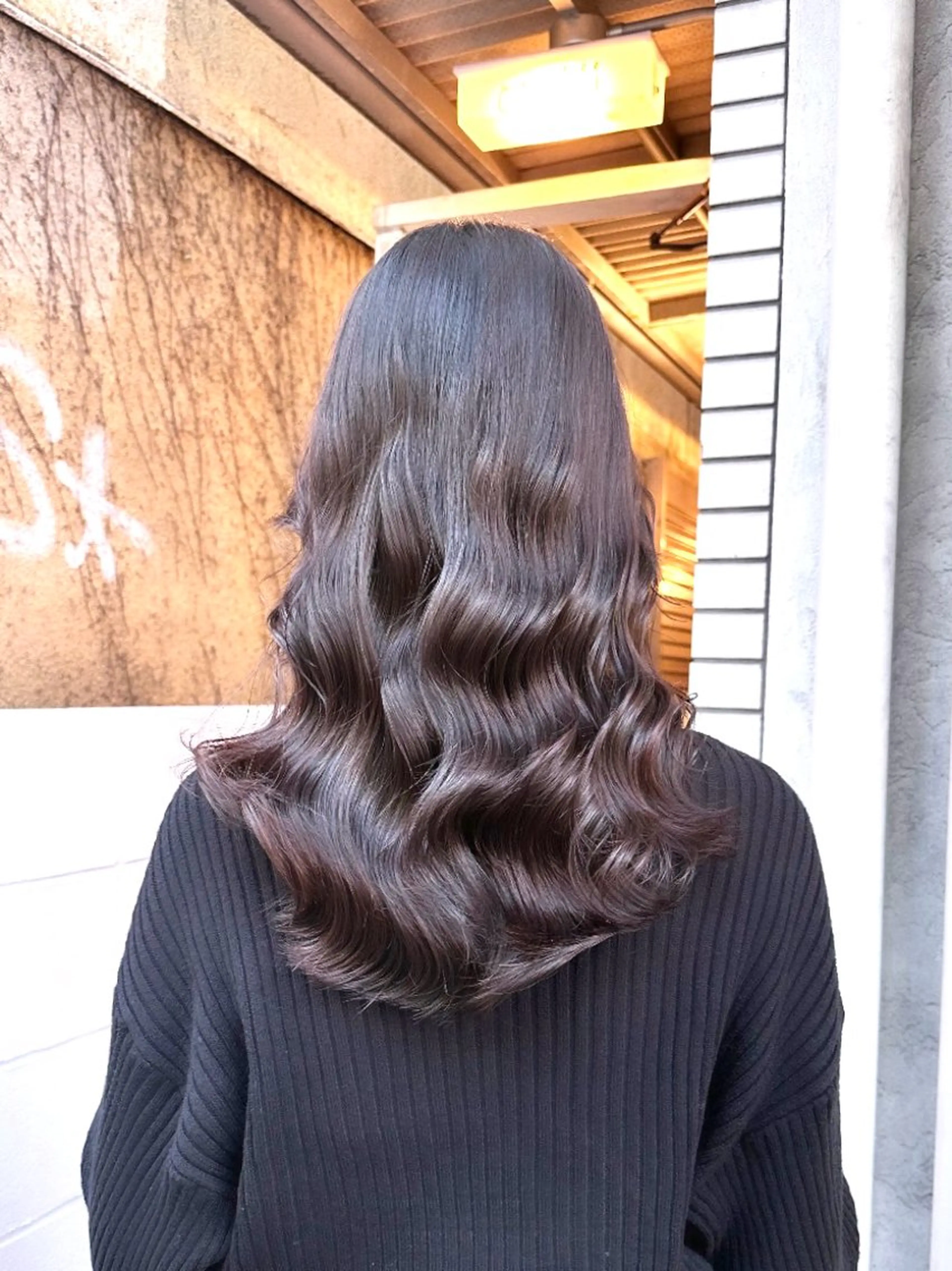 セミロング パーマ セミロングパーマ 縮毛矯正 カット ヘアカラー トリートメント 吉田 光佑のヘアスタイル