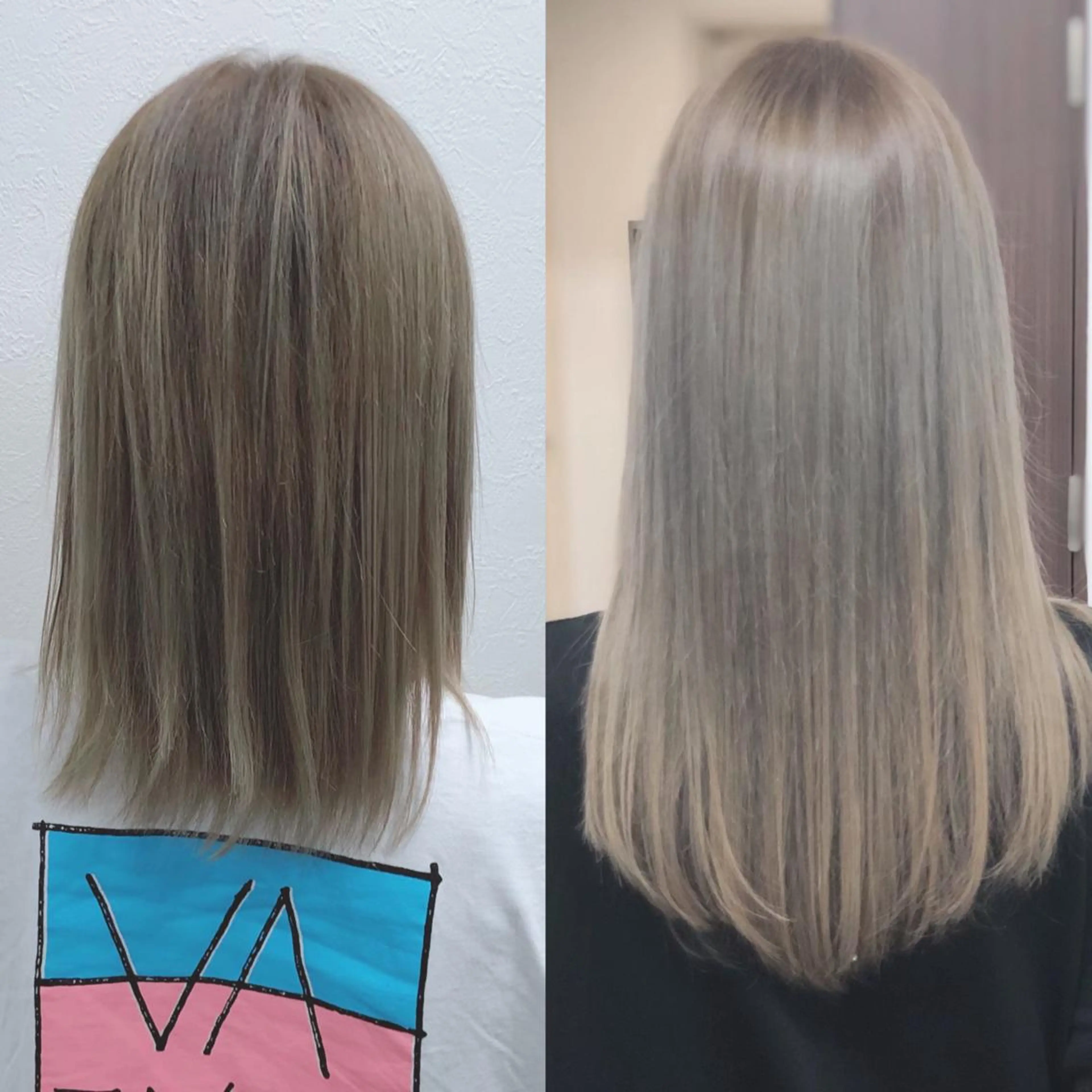 セミロング カラー ヘアカラー トリートメント Crystal 船橋のヘアスタイル