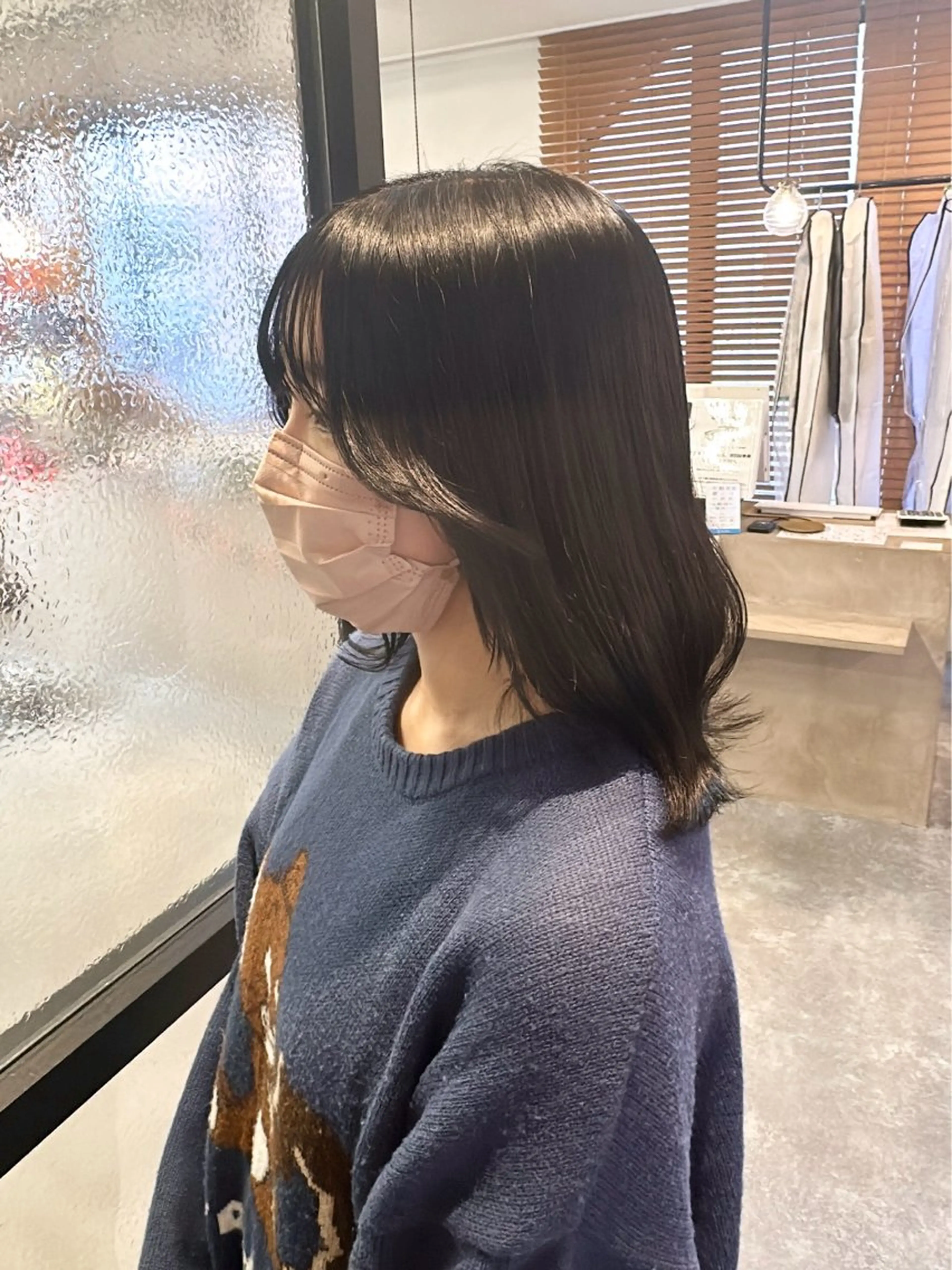 ミディアム 店長🌟小顔似合わせ デザインカラー◎古田のヘアスタイル