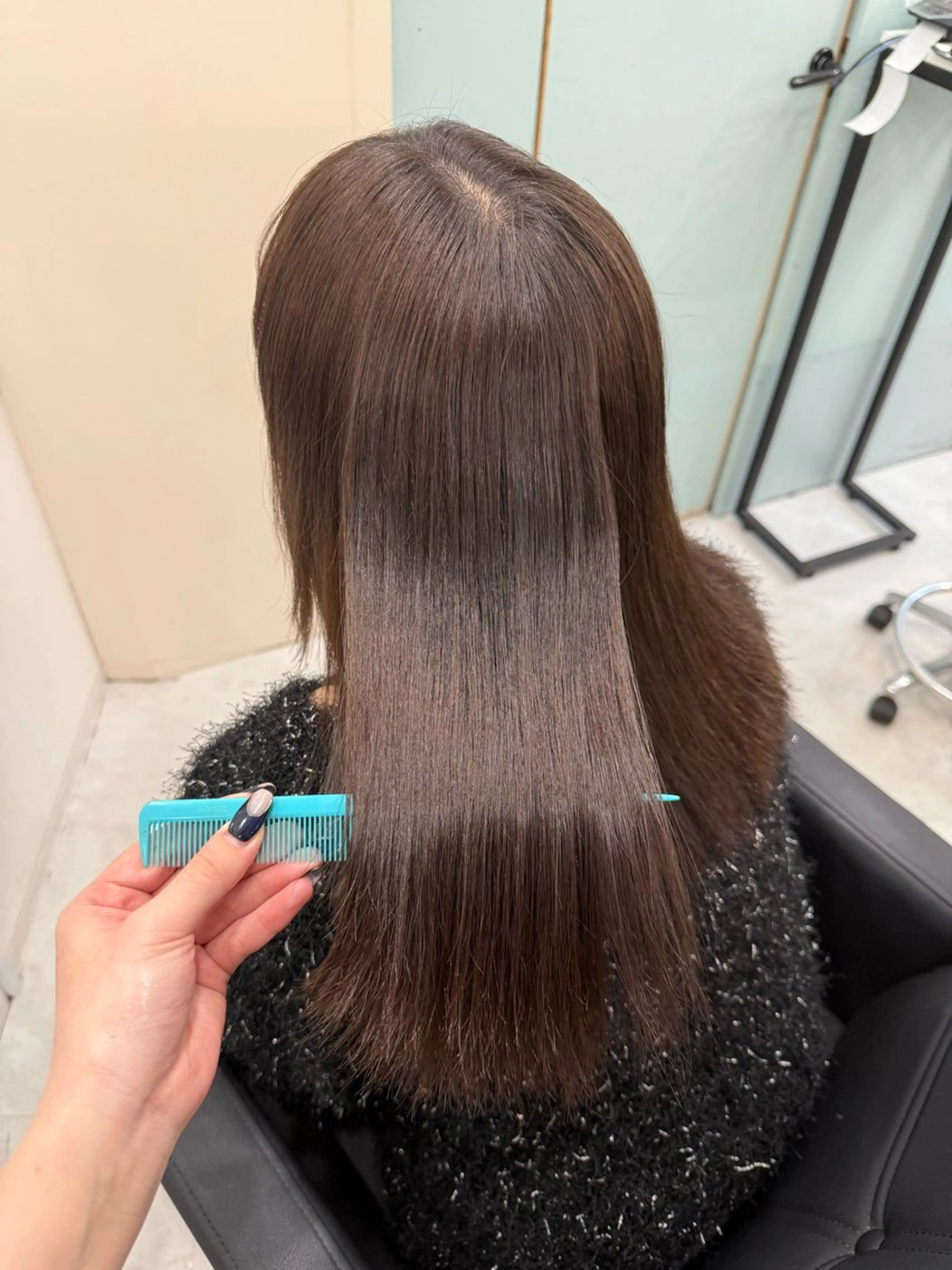 ミディアム 髪質改善 トリートメント MAHO/透明感カラ ー/髪質改善🍒のヘアスタイル