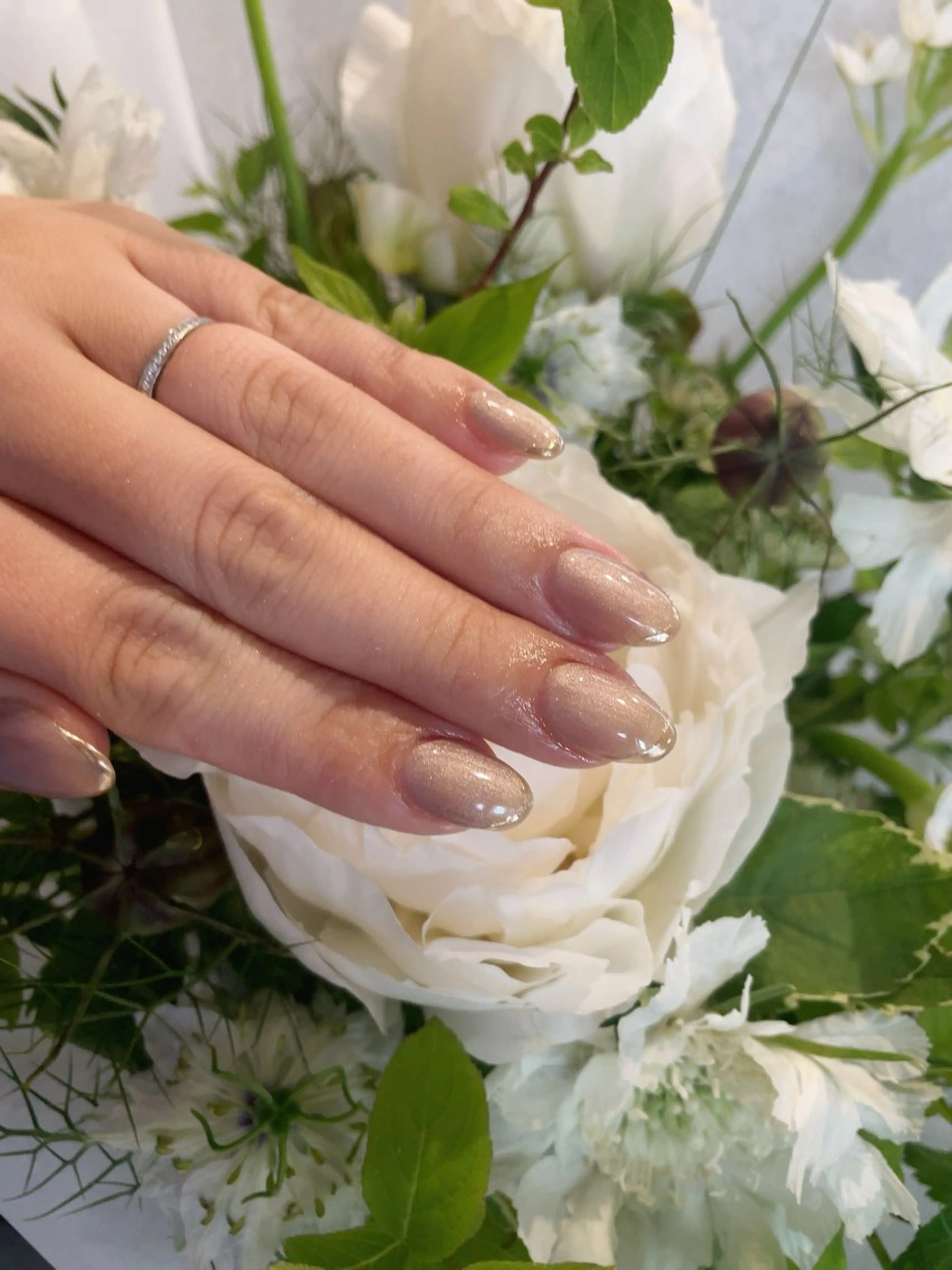 ネイル マグネットネイル ミラーネイル Nail salon Ariettyのネイルデザイン