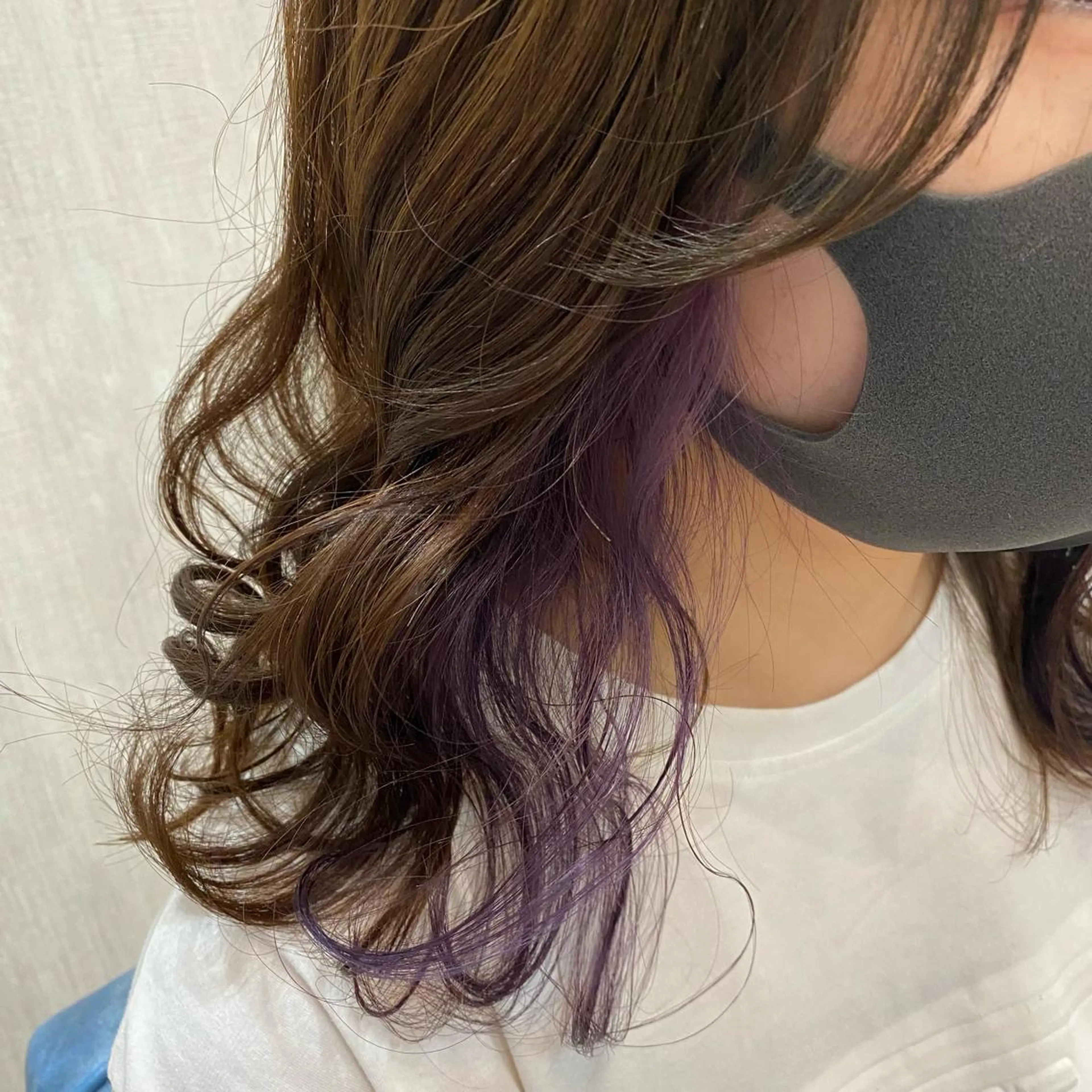 セミロング カラー カット ヘアカラー トリートメント 🫧透け感⋆艶髪💎 山口アヤカのヘアスタイル