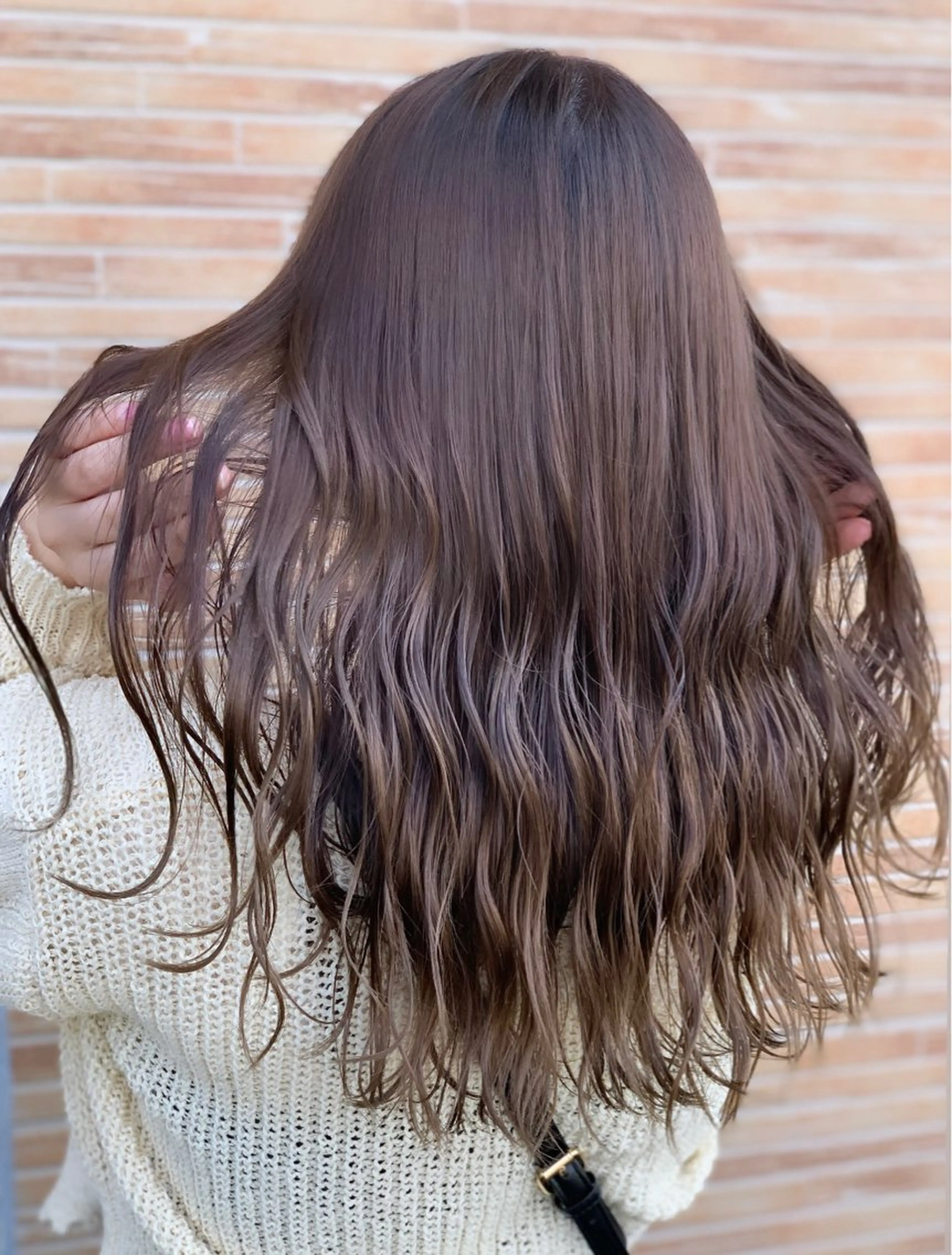 ロング ボブ ハイライト 髪質改善 韓国風ヘア レイヤーカット カット ヘアカラー トリートメント メンズスタイル バレイヤージュ　齋藤のヘアスタイル