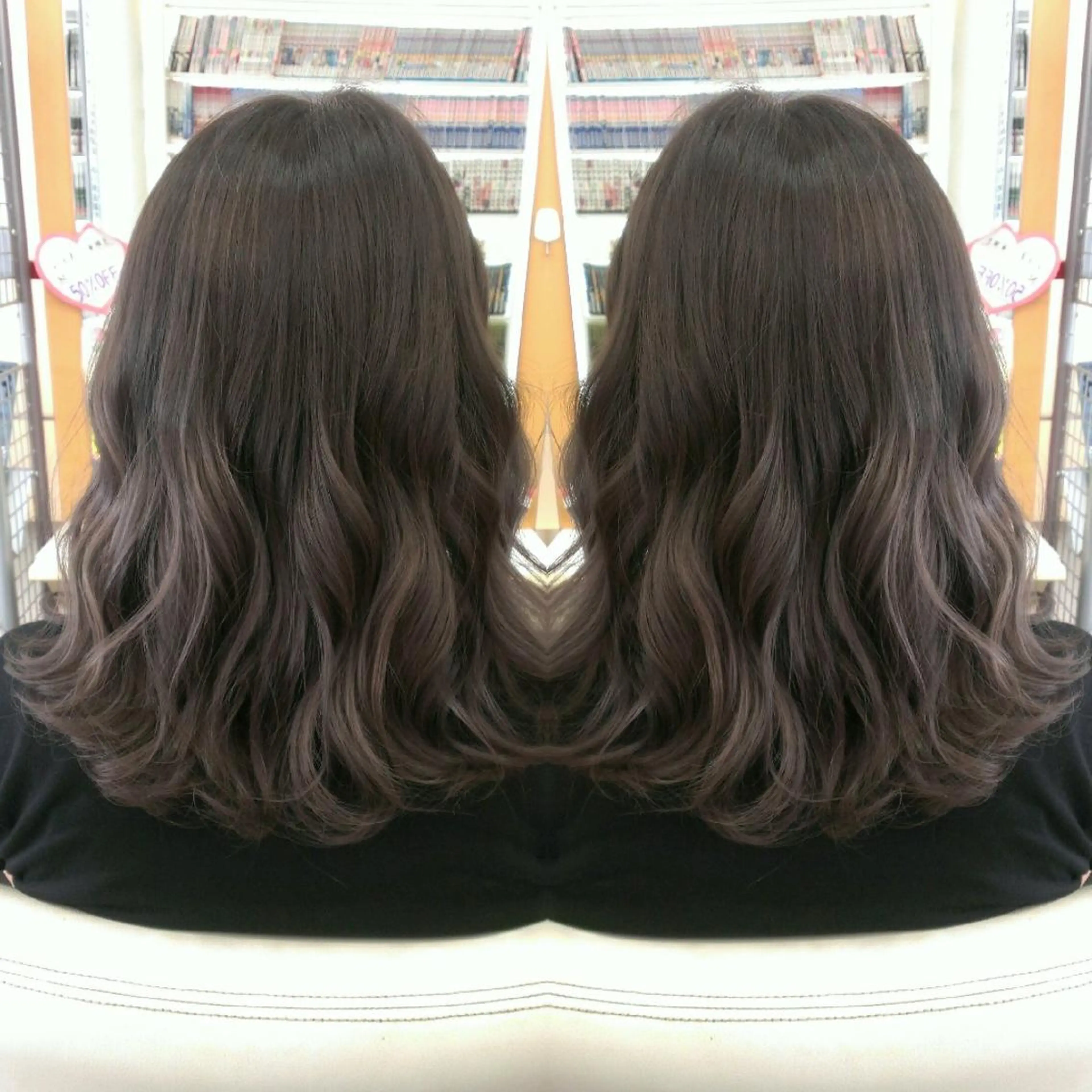 ミディアム カラー ヘアカラー 植田 /エクステ /ブリーチ/髪質改善のヘアスタイル