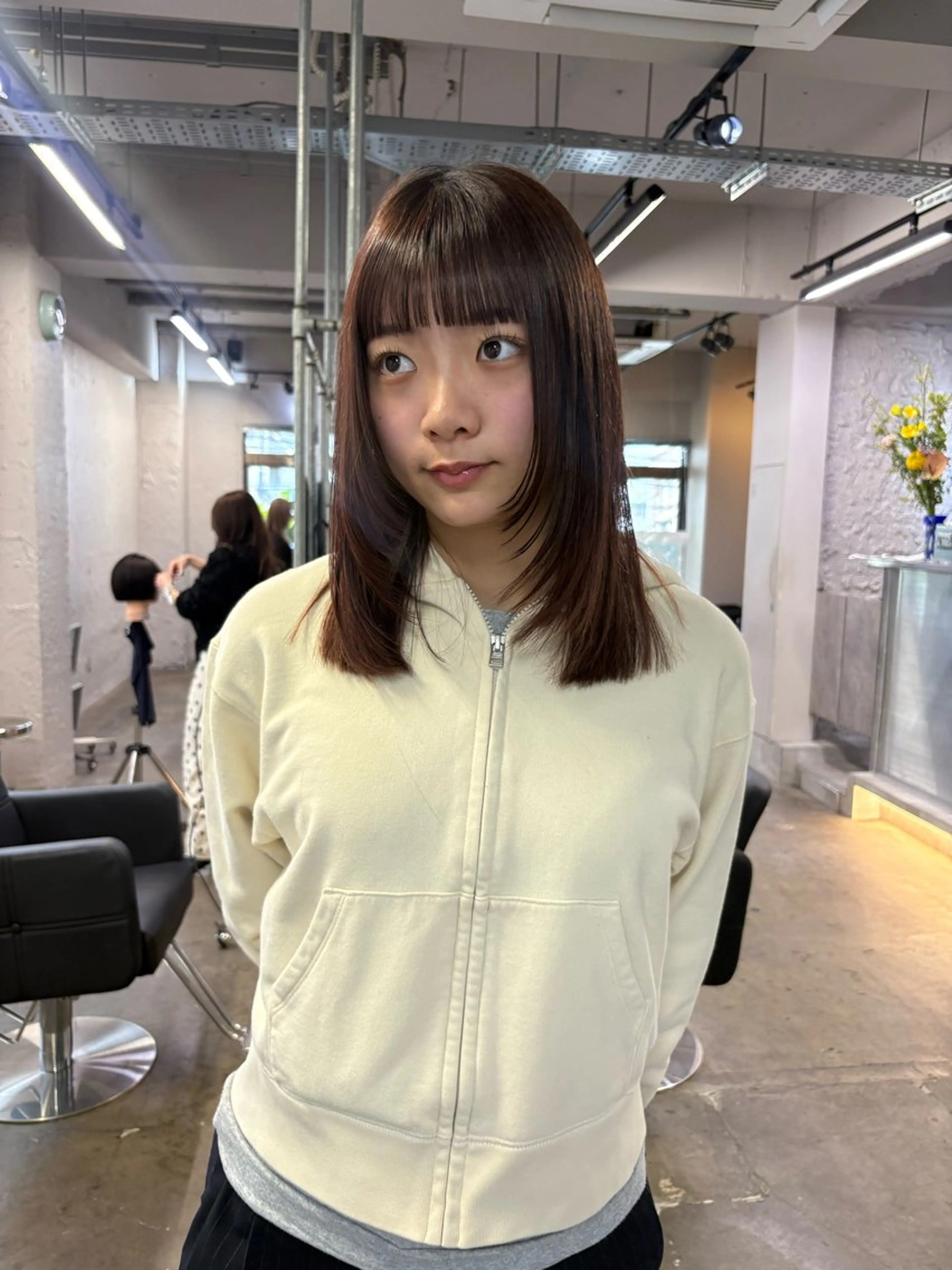 ロング カラー ハイトーン レイヤー🎀meiのヘアスタイル