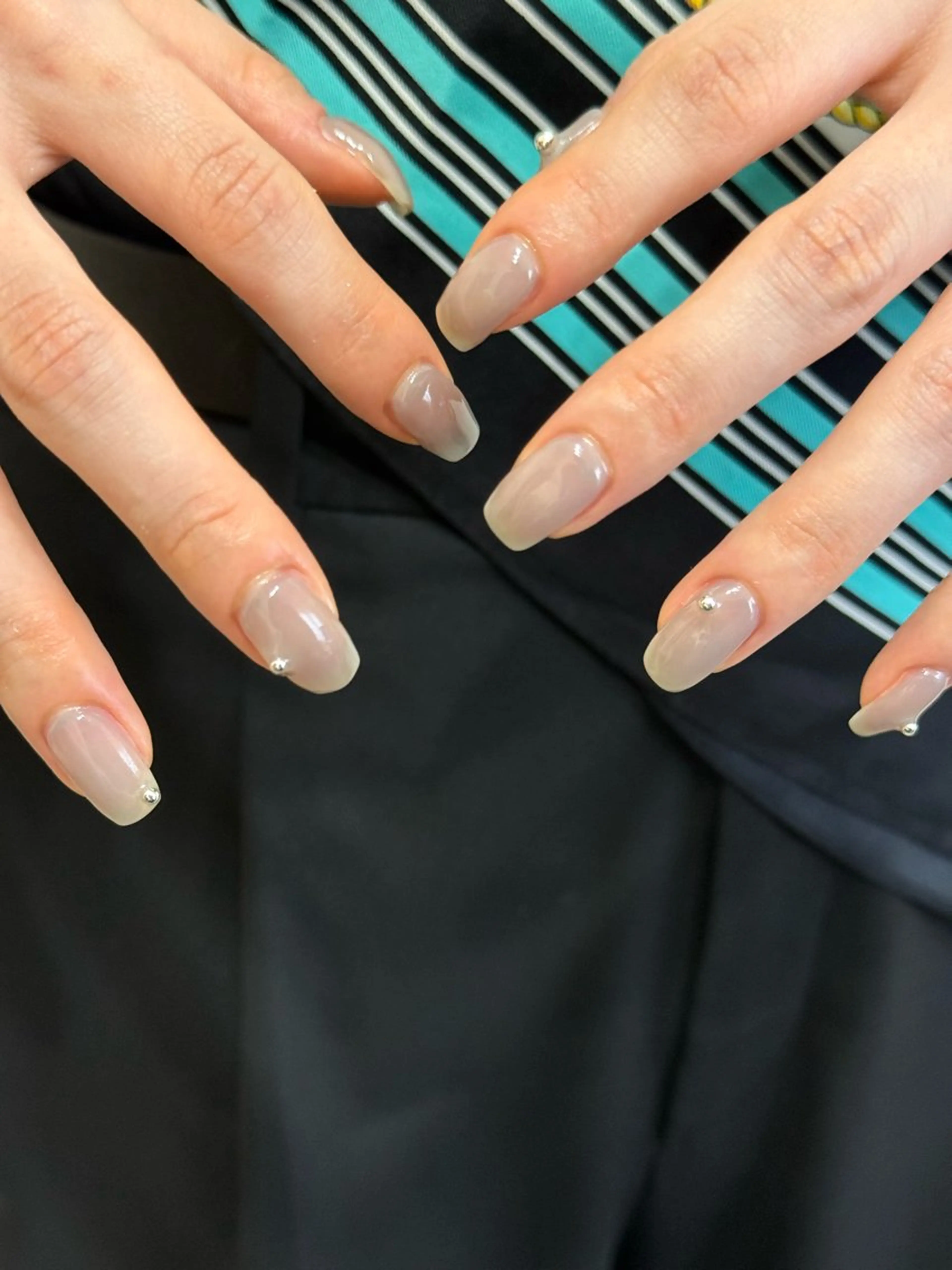 ネイル アートネイル ワンカラーネイル ハンドネイル フットネイル kiii.__ ✴︎*のネイルデザイン