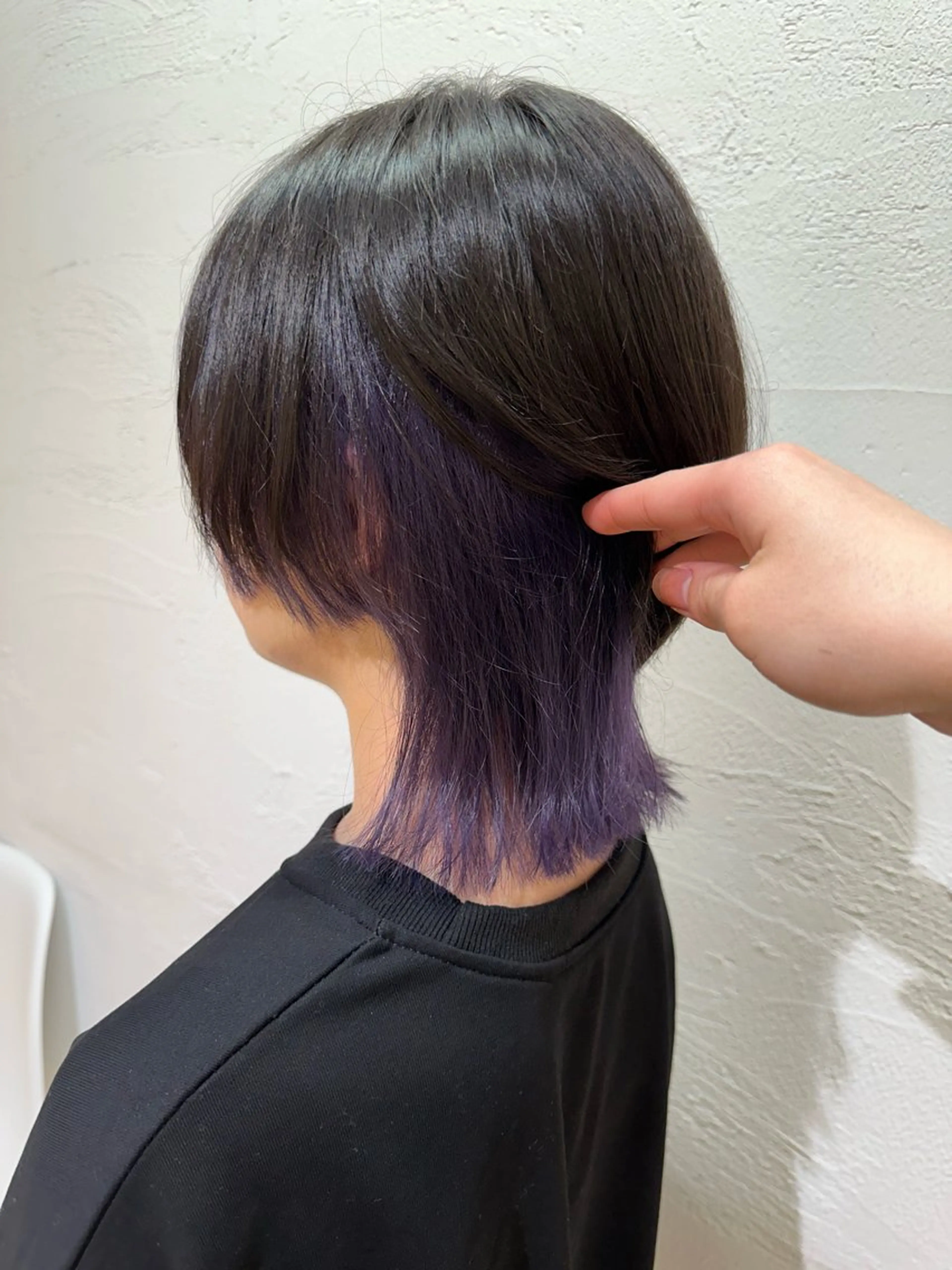 ミディアム ヘアカラー トリートメント ブリーチカラーボブ sayo🧸🤎のヘアスタイル