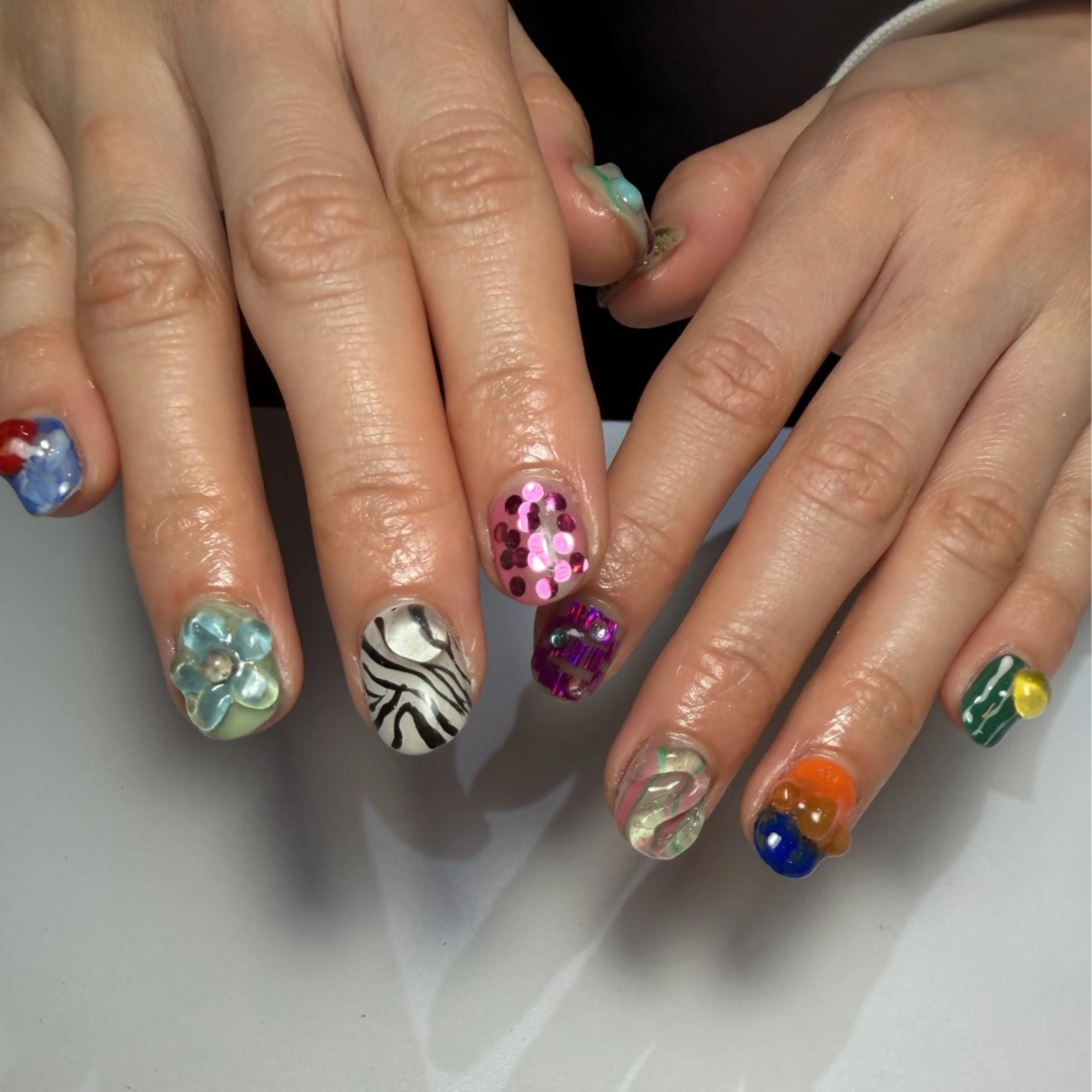ネイル アートネイル ジェルネイル 持ち込み ぷっくりネイル ハンドネイル Nail mood デザイン持ち込みokのネイルデザイン