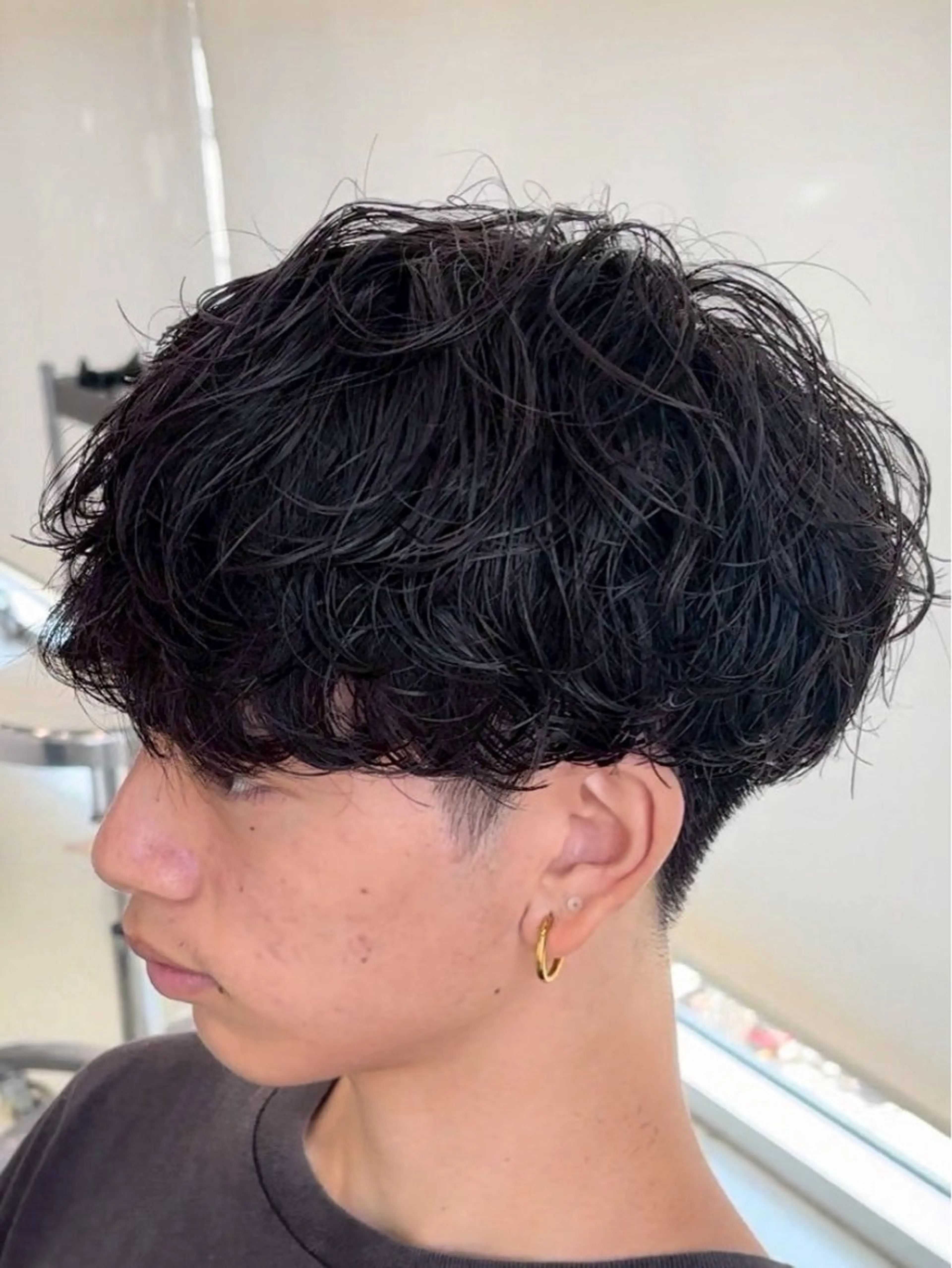 カラー パーマ メンズ カット パーマ fifthパーマ特化 ユウリのヘアスタイル