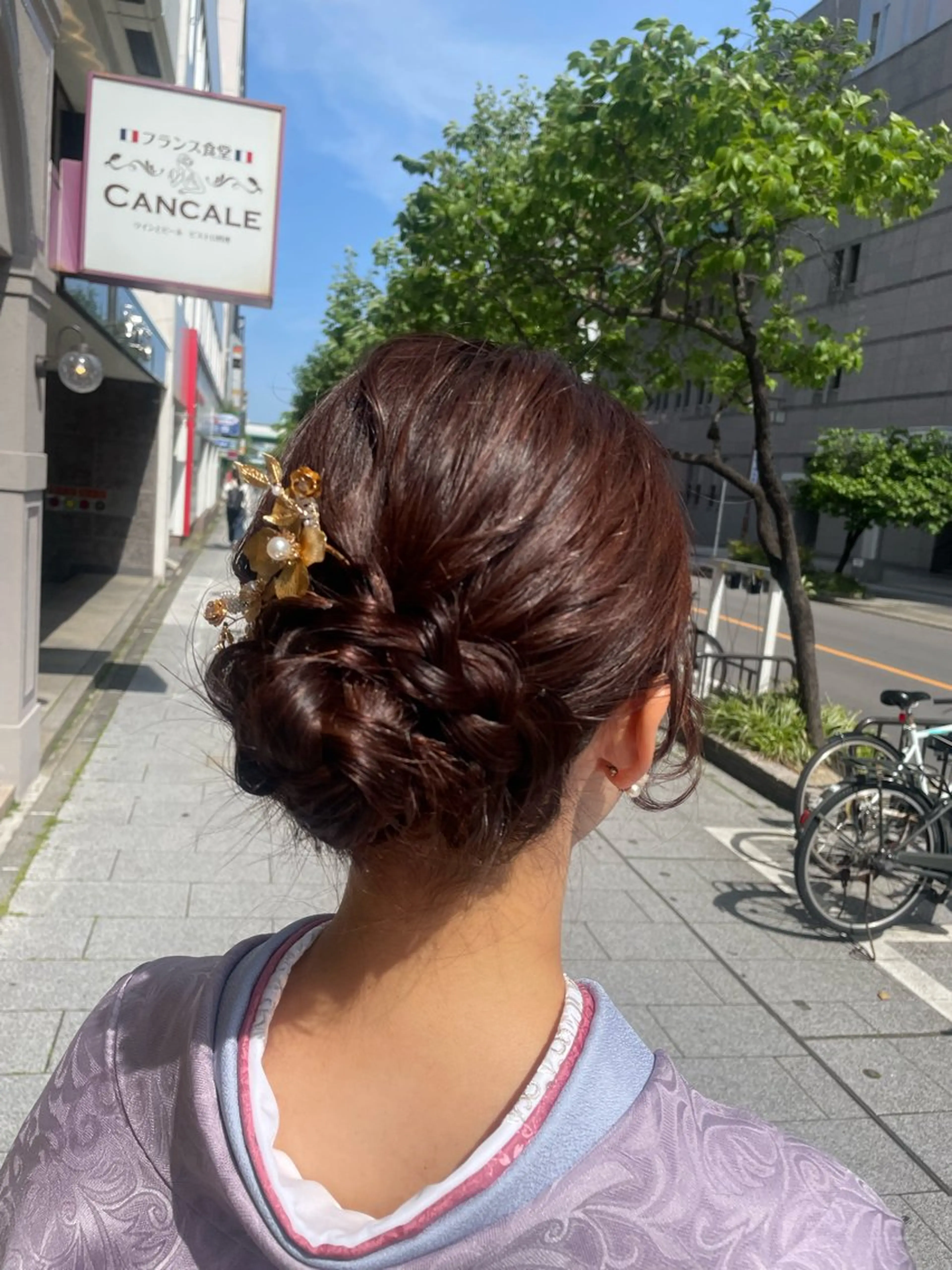 ヘアアレンジ 着物ヘア 韓国風/亀之園 涼のヘアスタイル