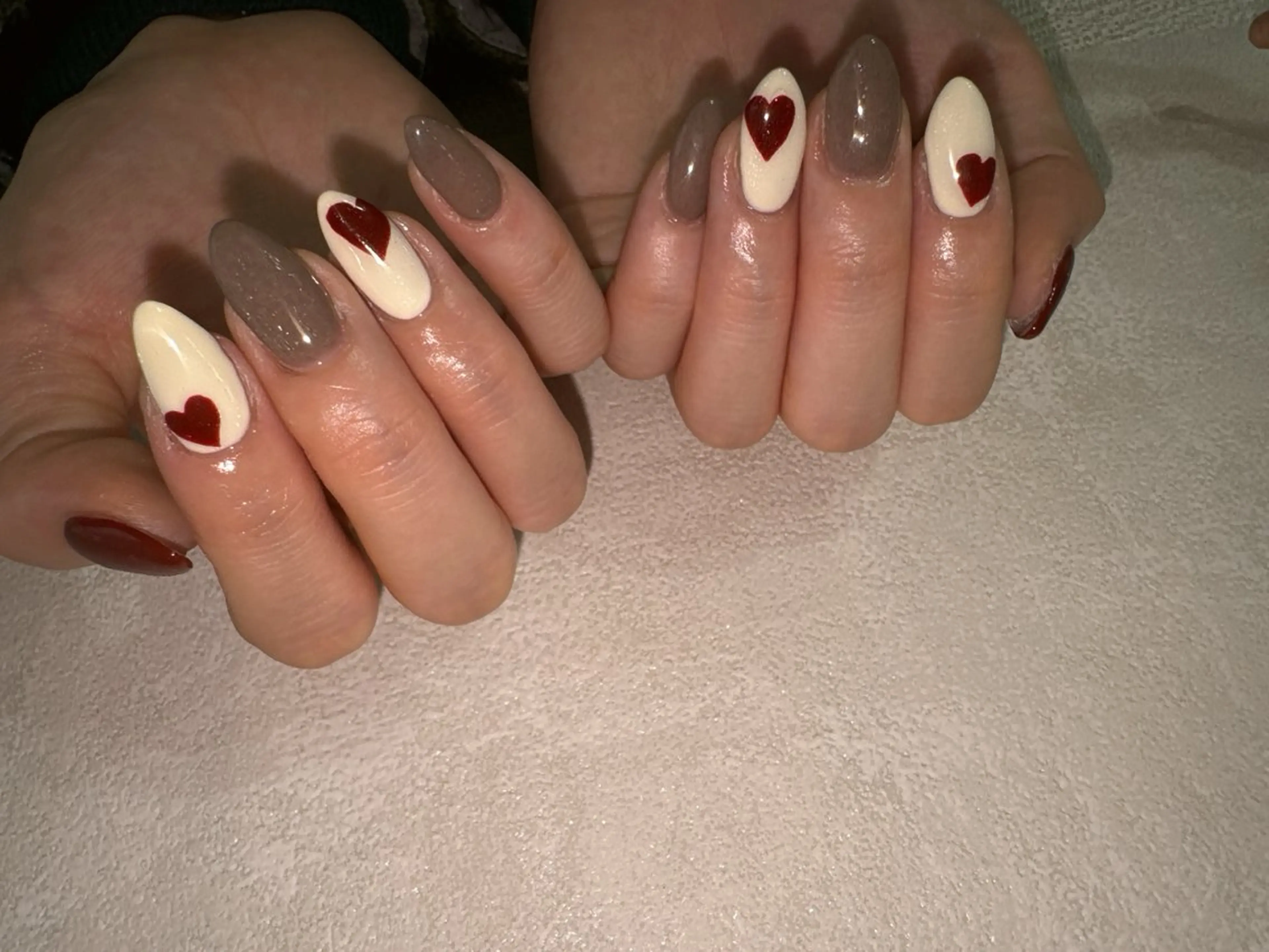 ネイル オーロラネイル フットネイル フレンチネイル ジェルネイル マグネットネイル ハンドネイル kikinail 溝の口のネイルデザイン