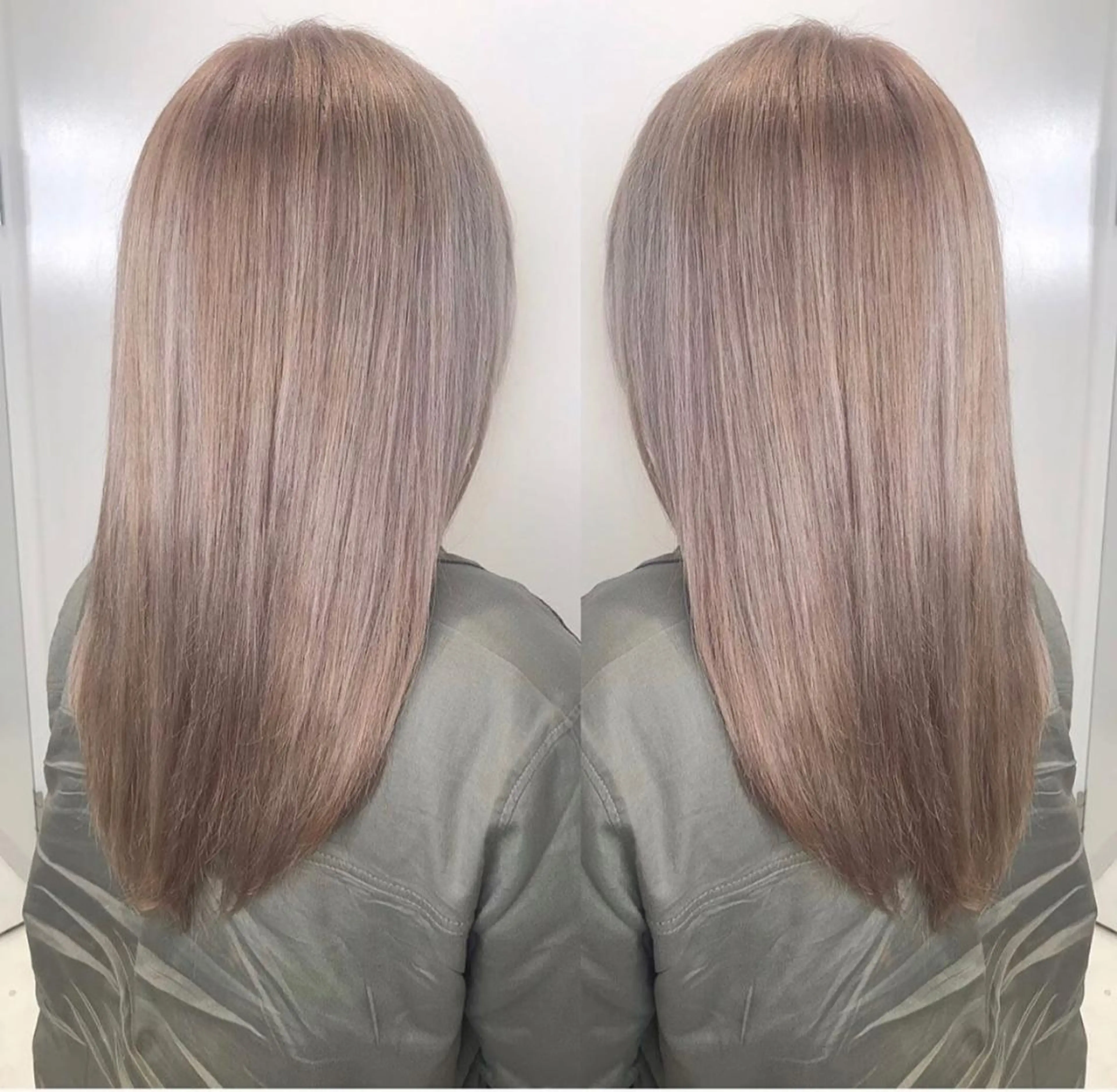 セミロング カラー rollen所属・美魔女 美容師NAOのヘアスタイル