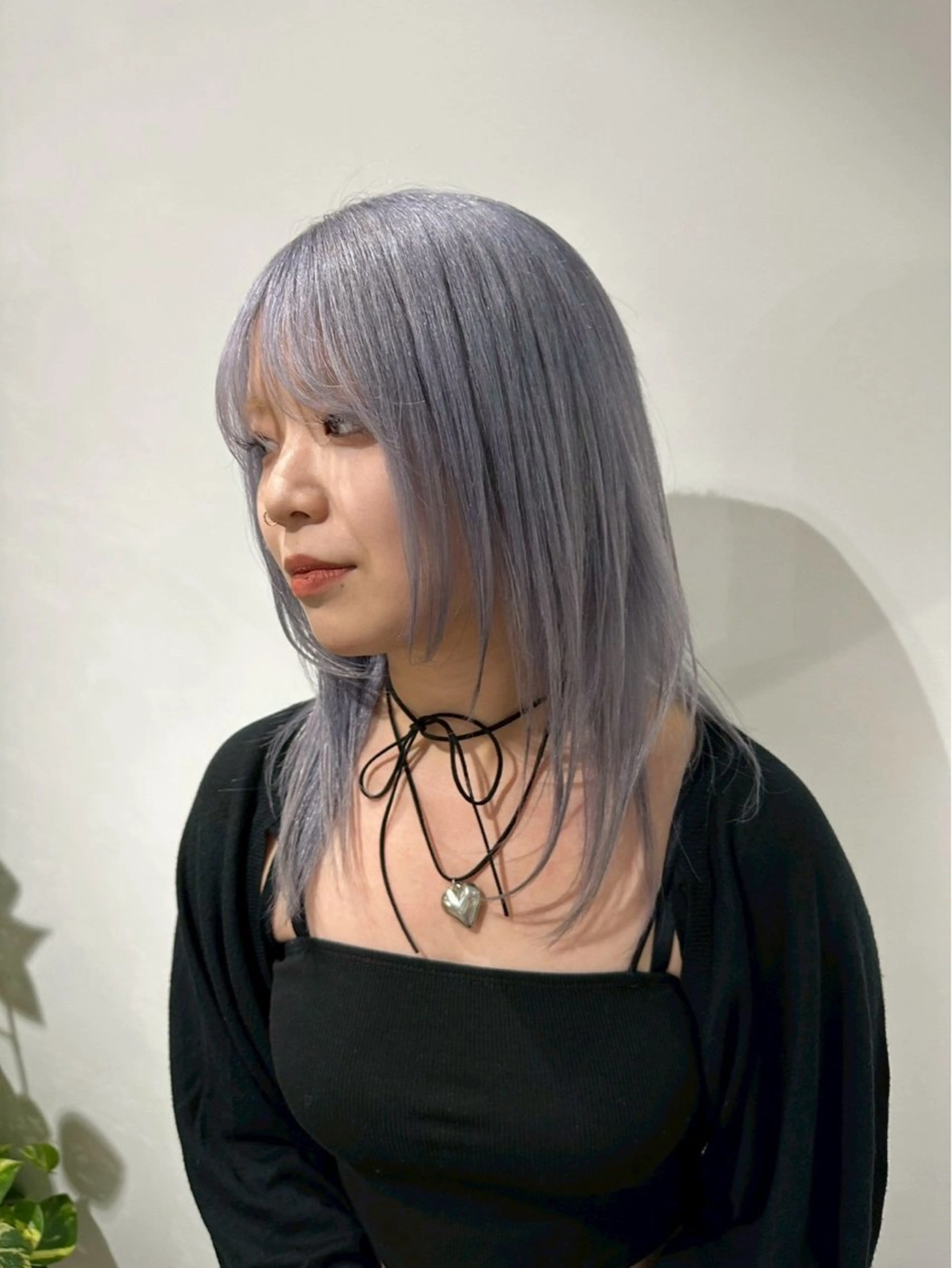 セミロング カラー 縮毛矯正／韓国ヘア AO俊介🌐のヘアスタイル