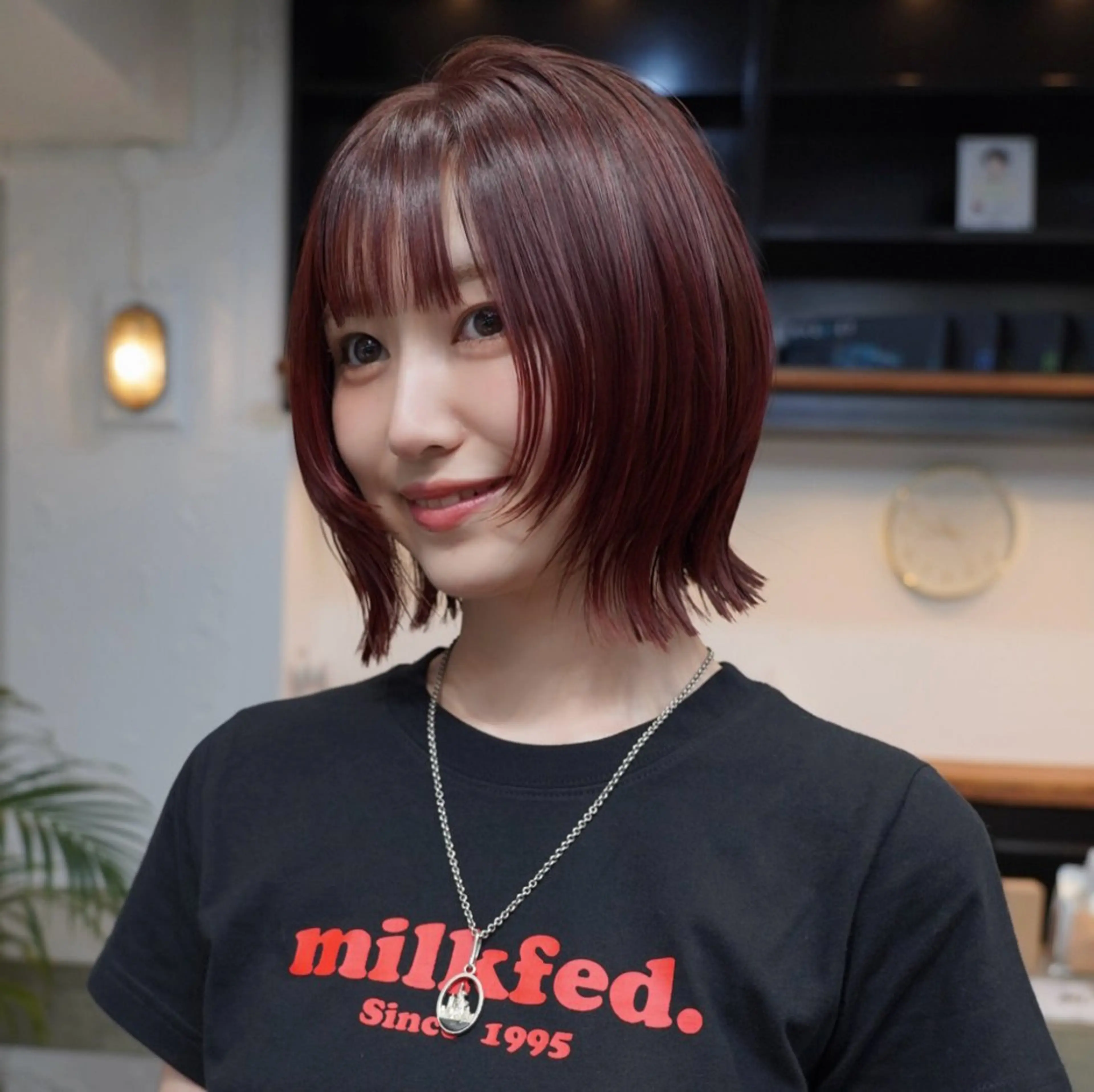 ショート カット ヘアカラー トリートメント ボブ/アンニュイ 🌷しだひめな🌷のヘアスタイル