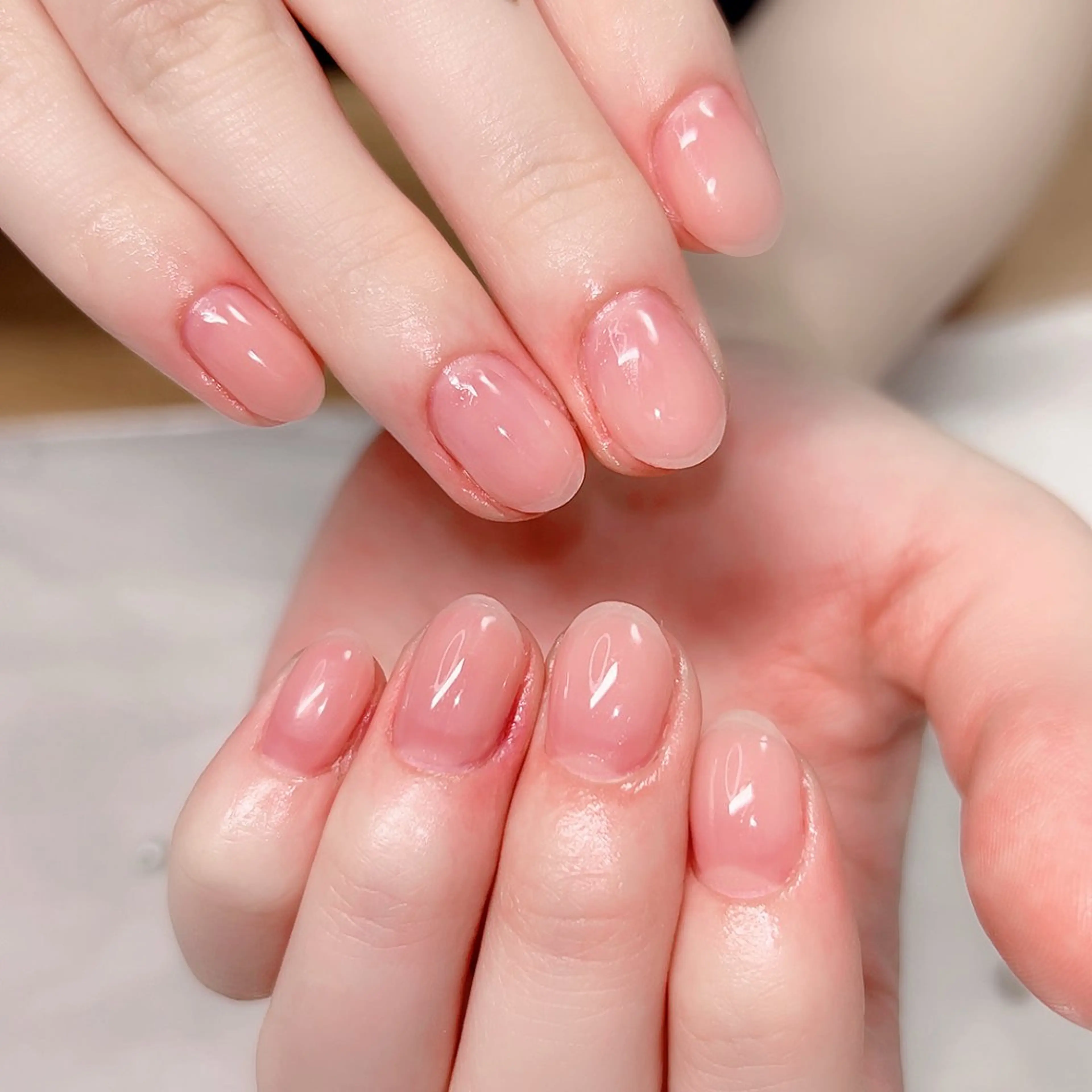 ネイル ブルー ワンカラーネイル 黄色 Cute Tips nailのネイルデザイン