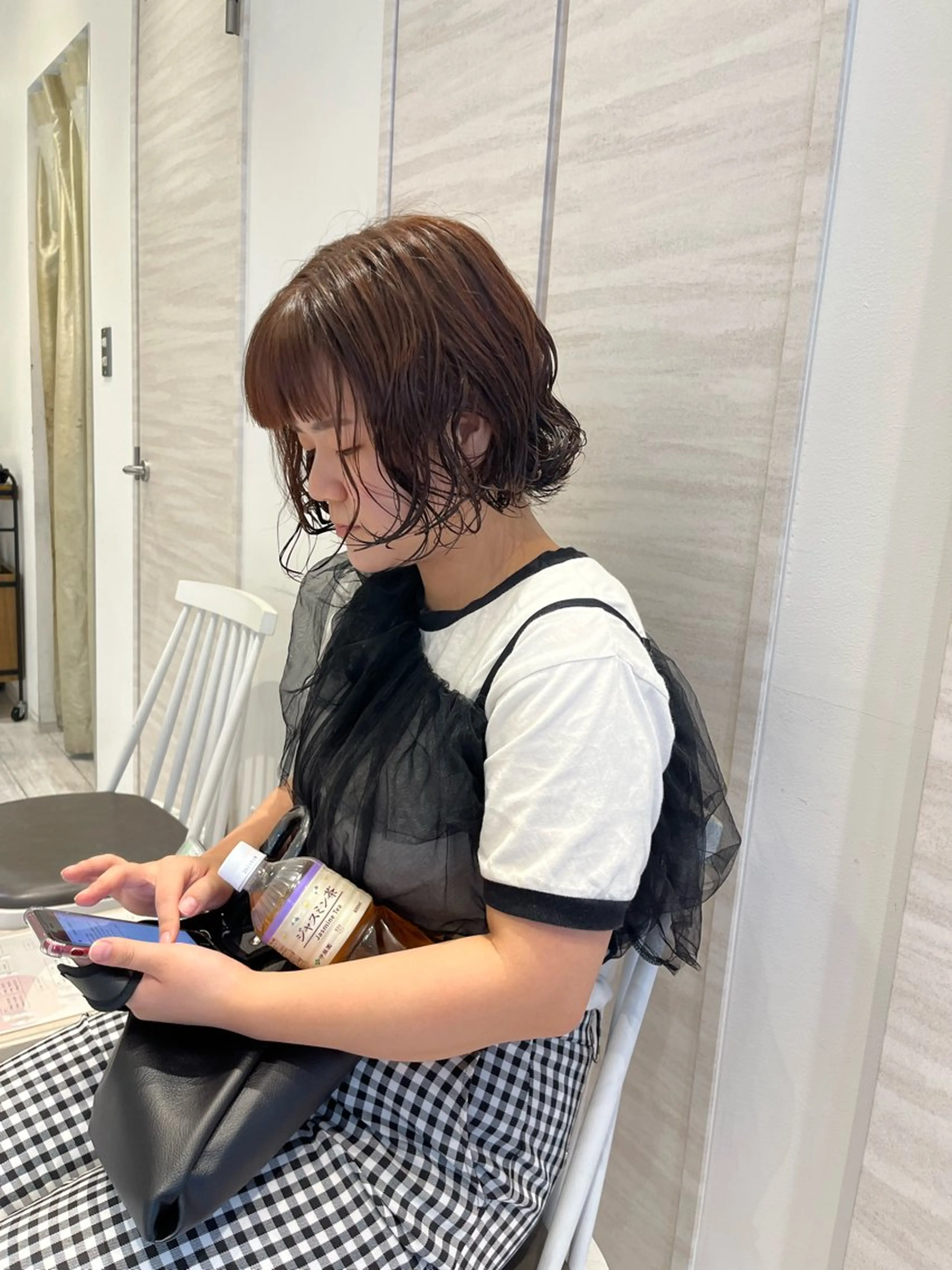 ショート パーマ ボブ Chiho / 梅田 / ボブ/ パーマのヘアスタイル