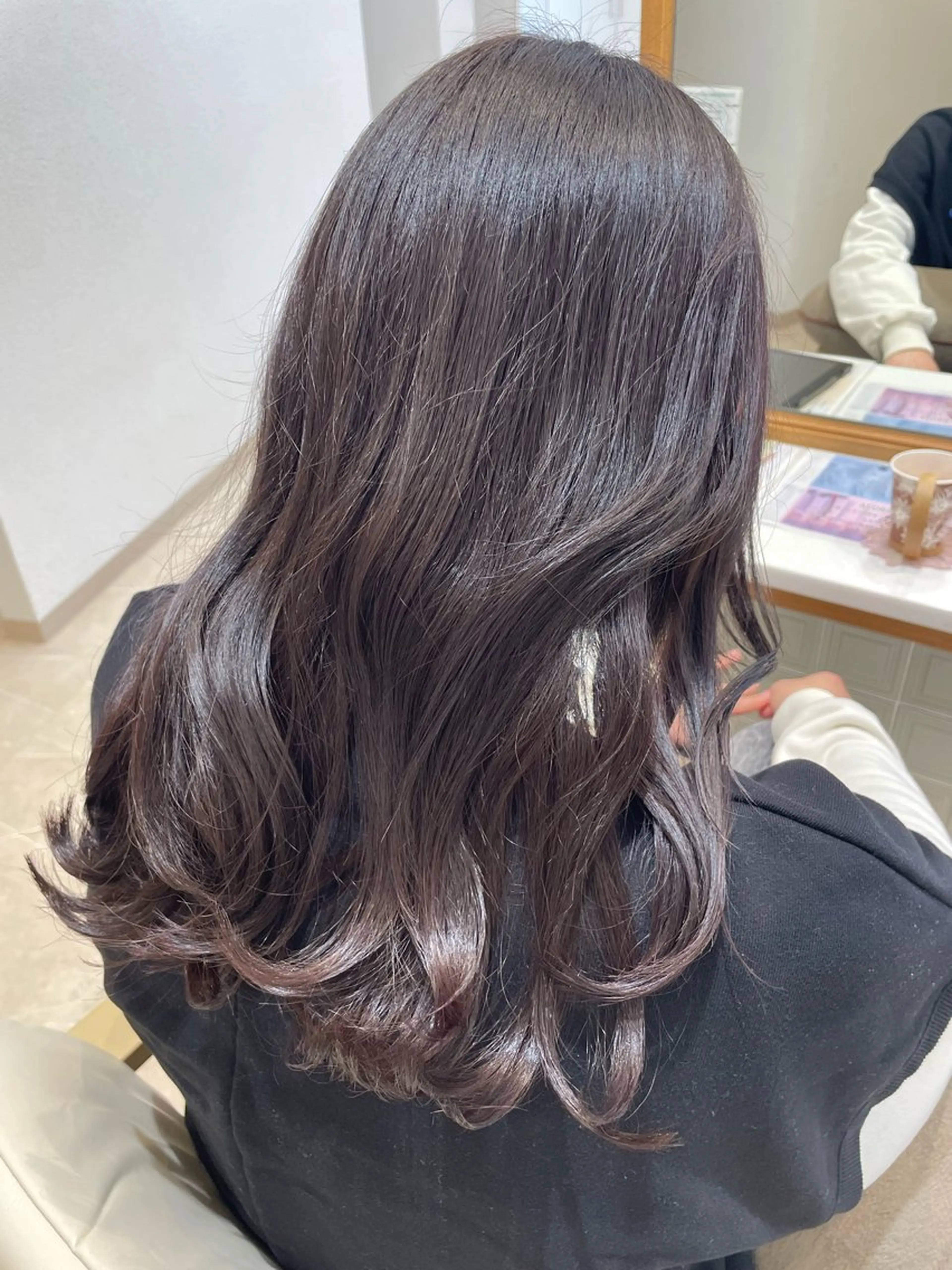 ロング ピンクブラウン カット ヘアカラー 髪質改善ケア/透明感 カラー伊藤 千尋のヘアスタイル