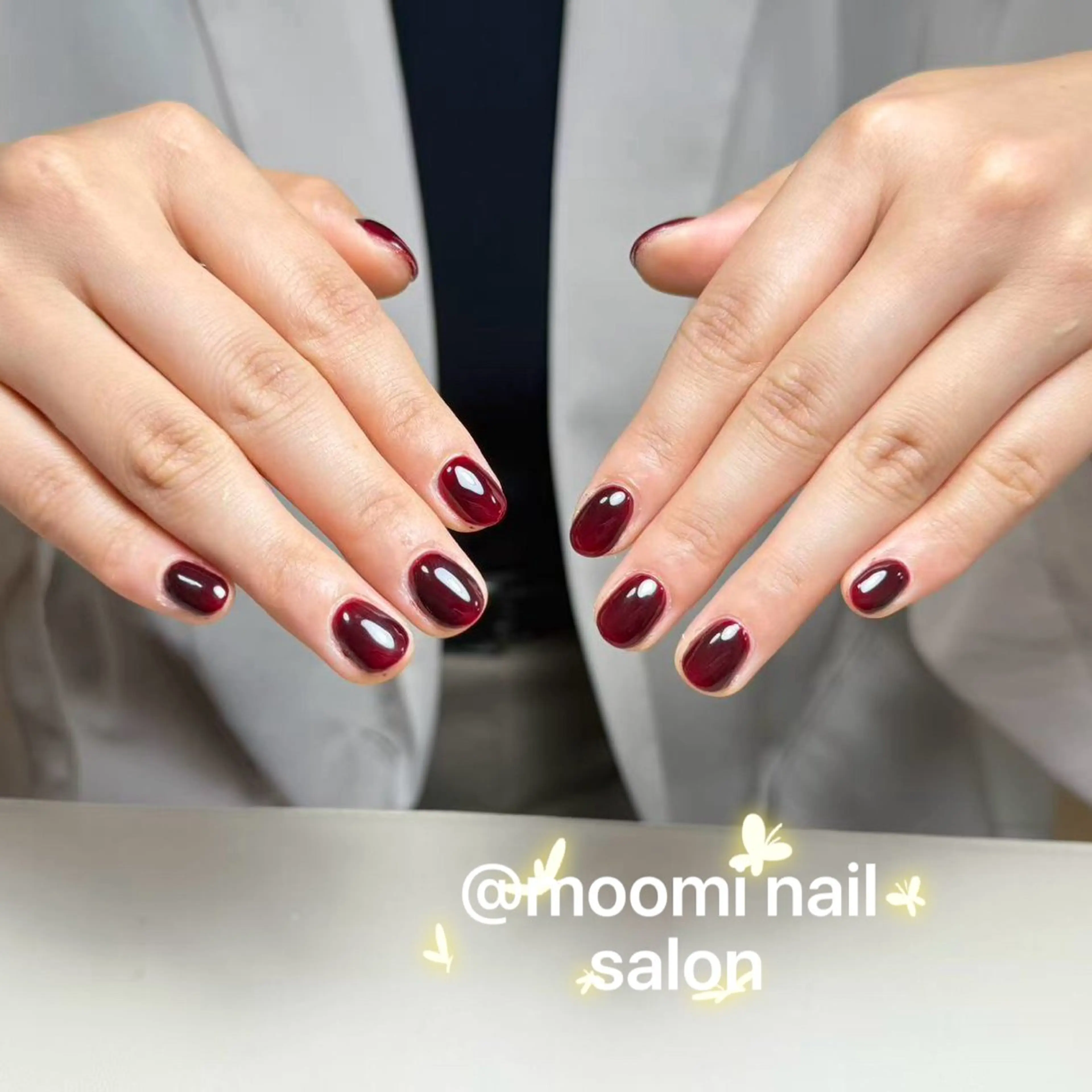 ネイル チークネイル フレンチネイル ジェルネイル グラデーション ハート ハンドネイル moomi nail スカルプ専門のネイルデザイン