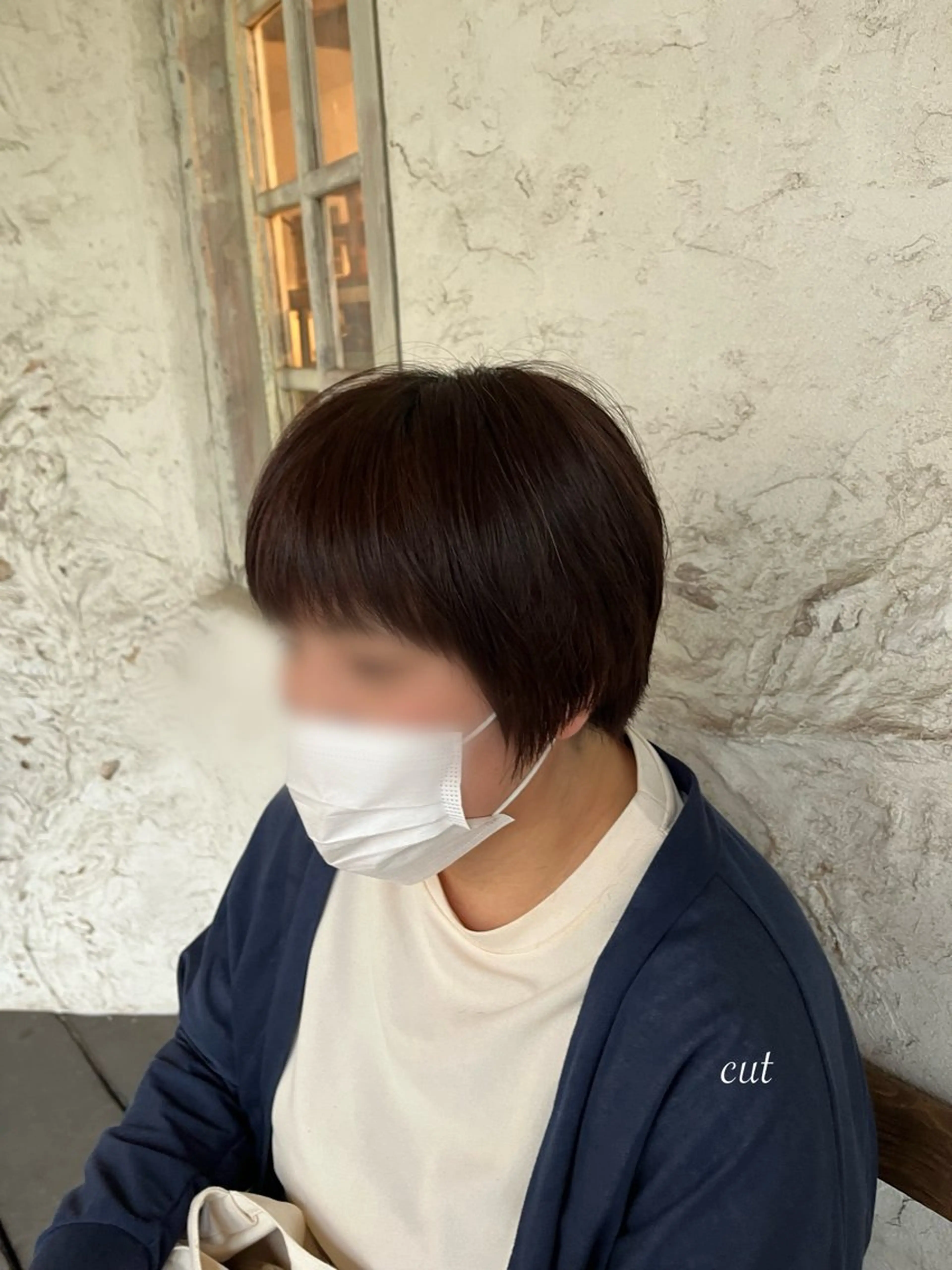 ショート カット/カラー/ ハイライト/縮毛のヘアスタイル