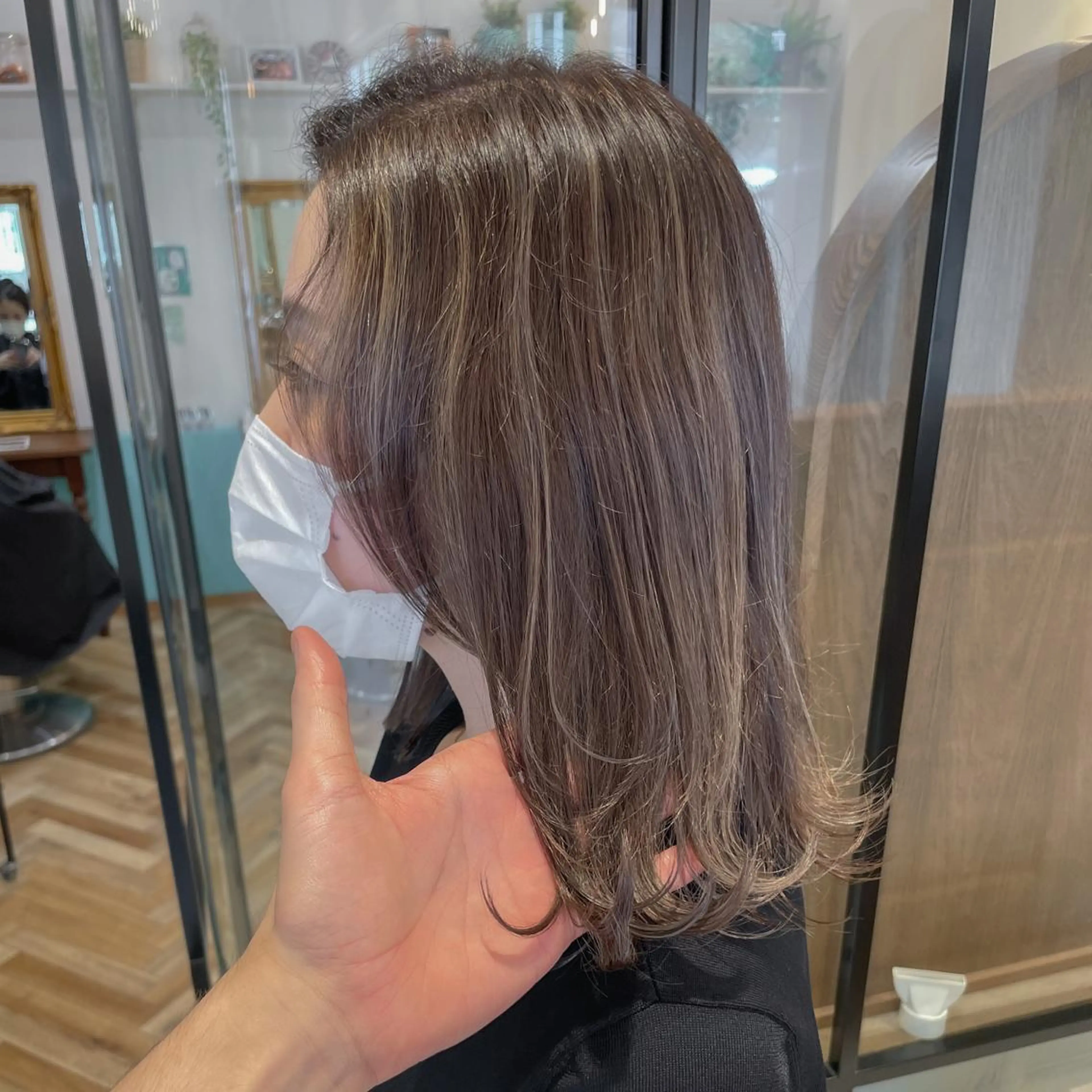 ミディアム カラー ヘアカラー トリートメント レイヤー/韓国ヘア 縮毛矯正🫧鈴木颯のヘアスタイル