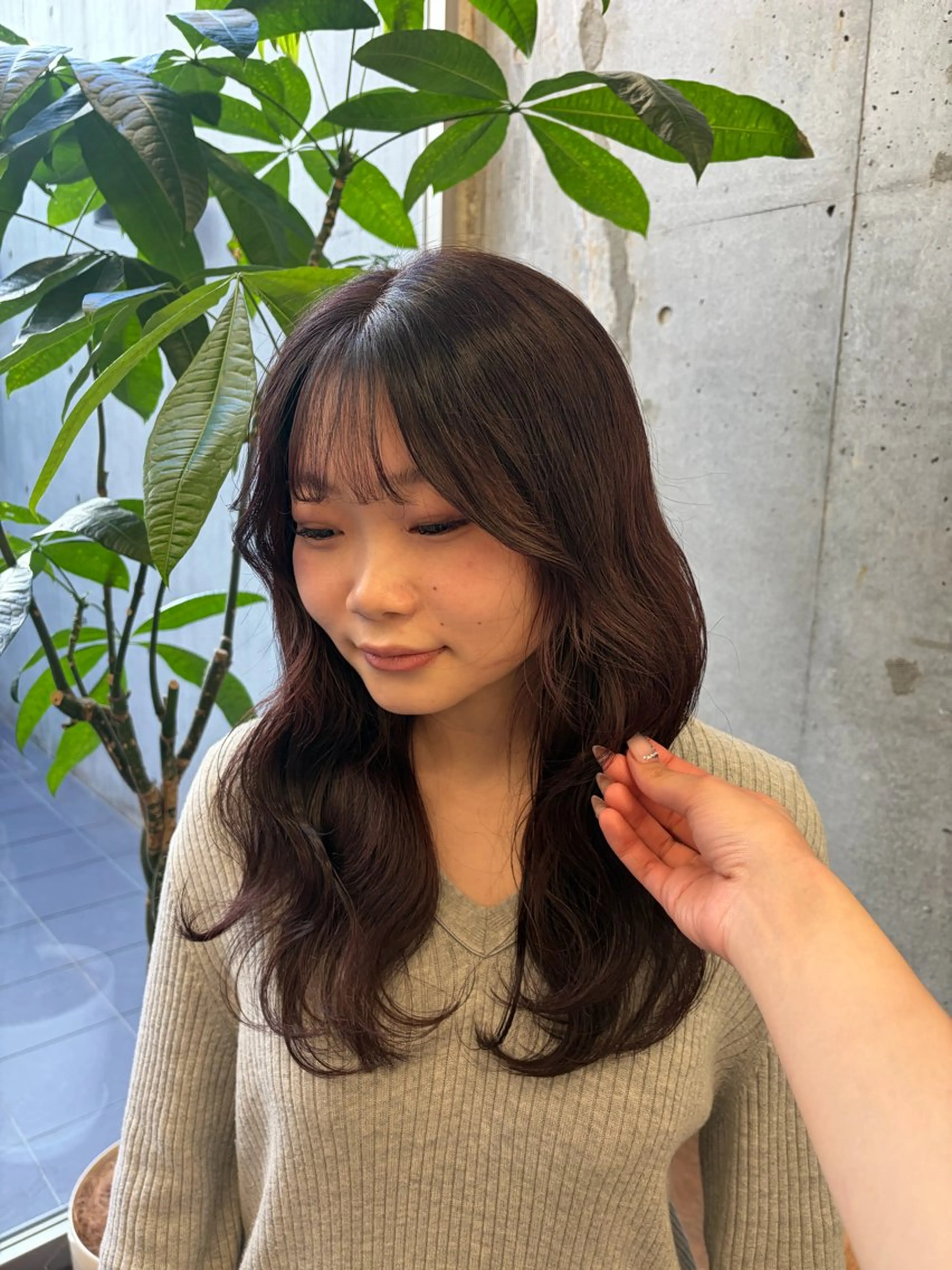 セミロング ヘアカラー トリートメント 暖色/似合わせカラー 希空🪽🤎のヘアスタイル