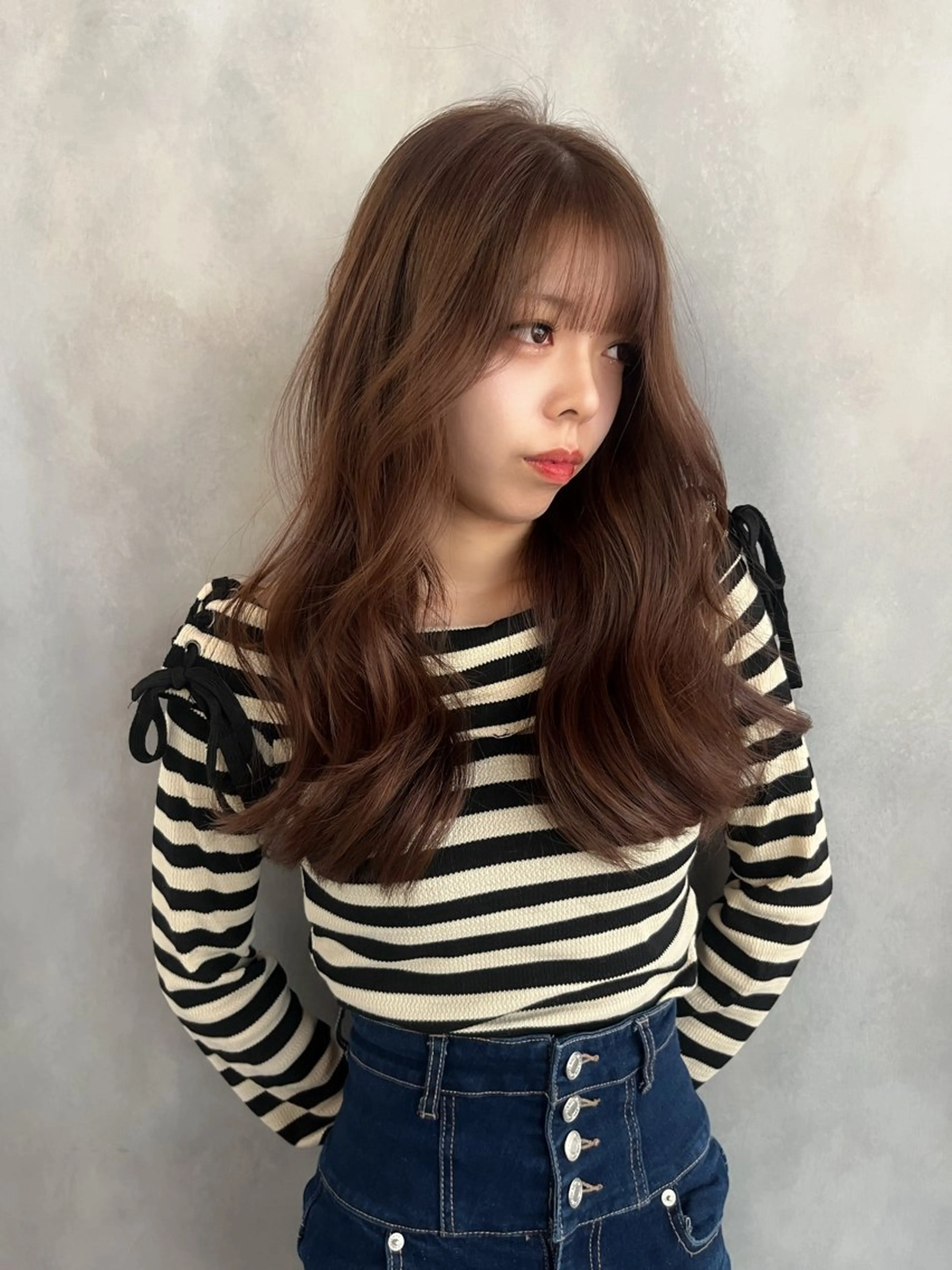 セミロング カラー カット ヘアカラー Grow by NYNY 坂本 理輝のヘアスタイル