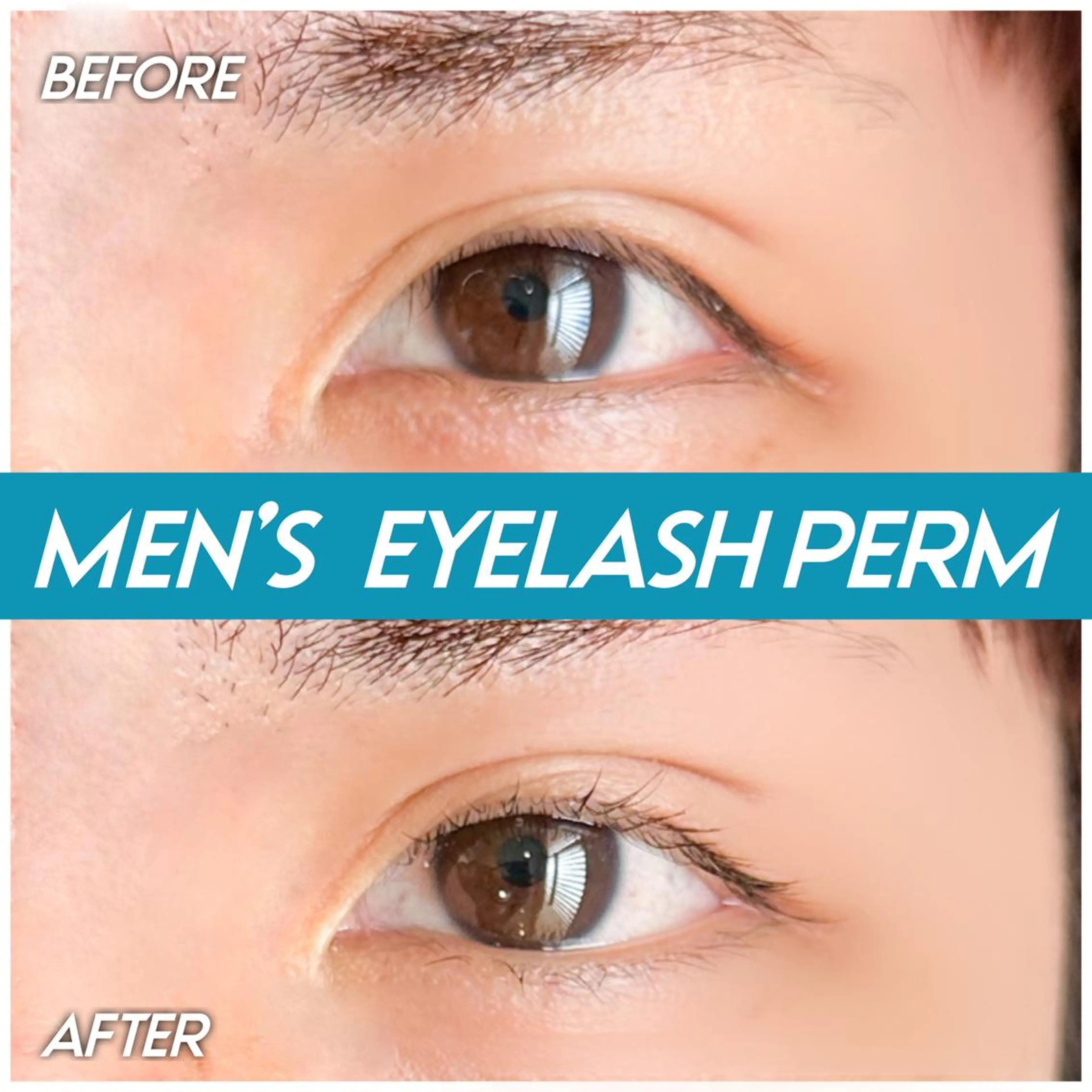 メンズ マツエク・マツパ メンズパーマ 一重×まつ毛パーマ une 石橋阪大前・ 箕面・池田・蛍池のマツエク・マツパデザイン