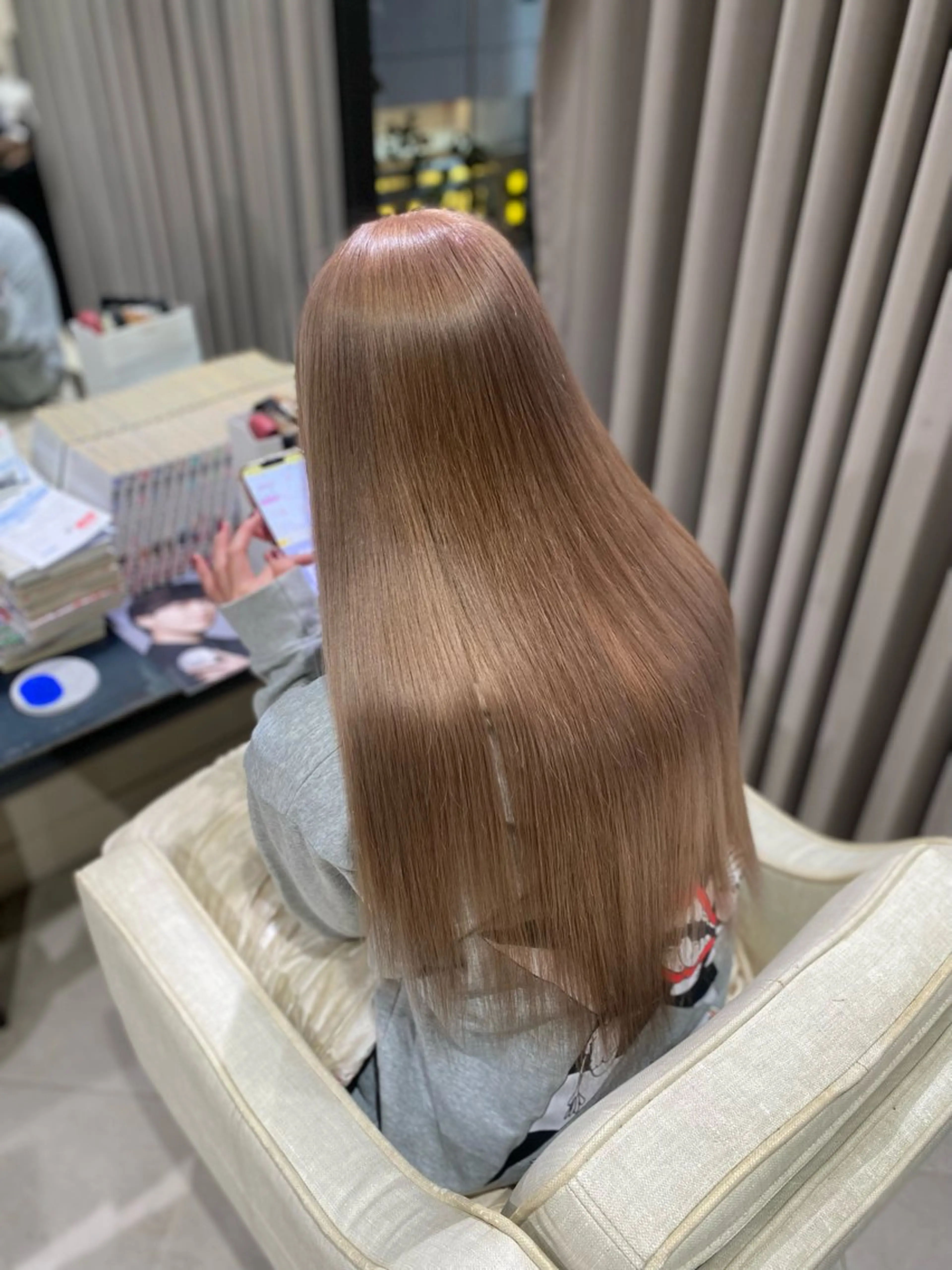 カラー ヘアカラー トリートメント ハイトーン✨艶髪💘 💘 AYANO💘のヘアスタイル