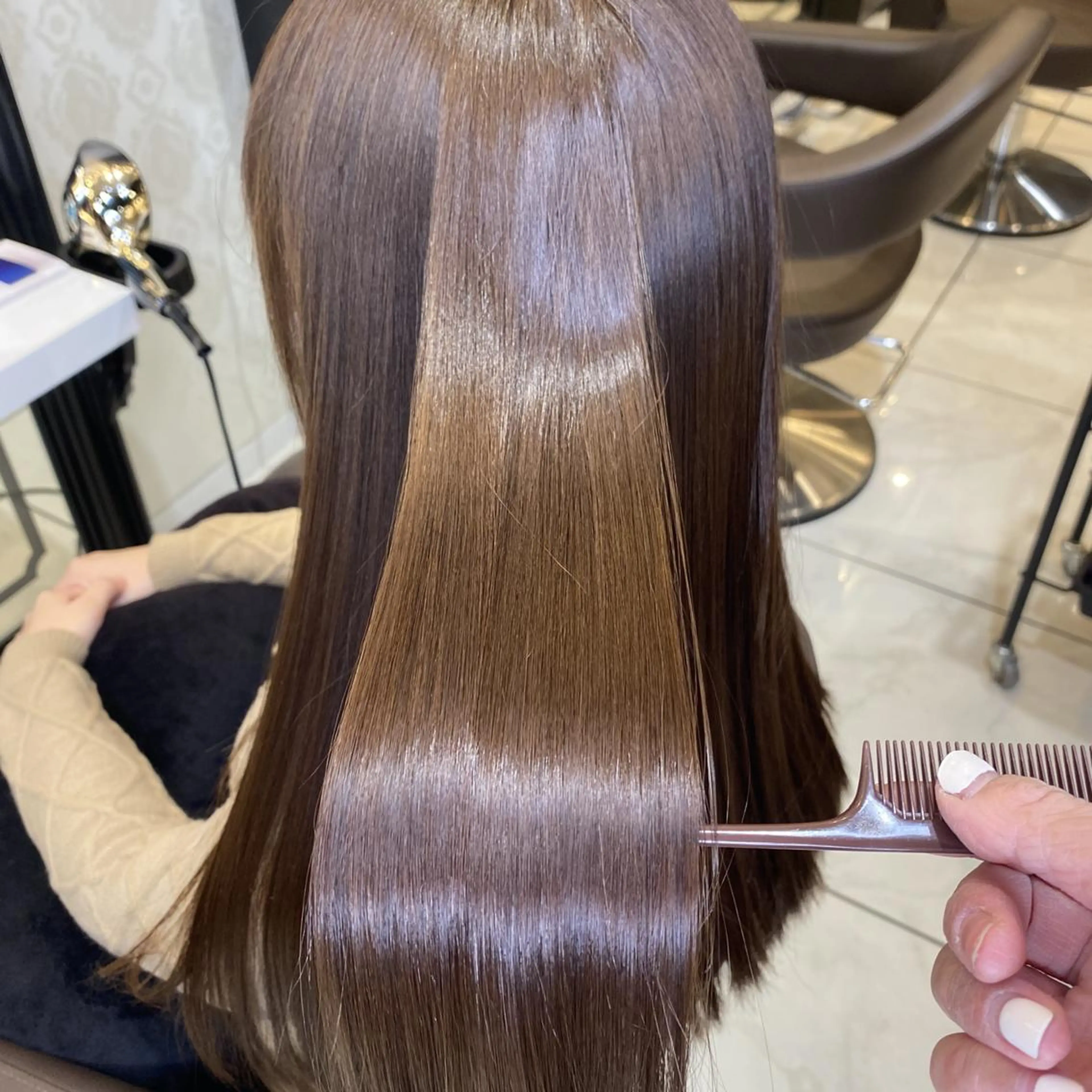 カラー ロング カット ヘアカラー レイヤー　髪質改善 ｆｉｔｉ横須賀中央のヘアスタイル