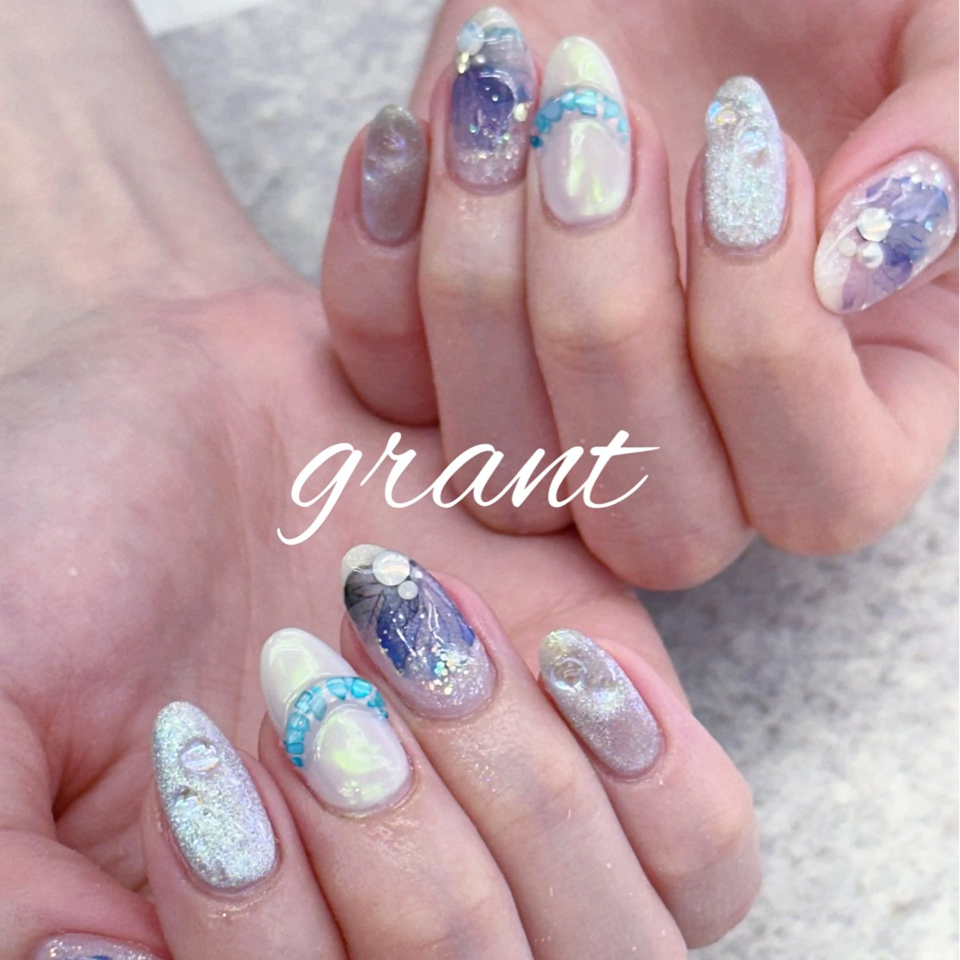 ネイル 夏ネイル ハンドネイル nailsalon grantのネイルデザイン