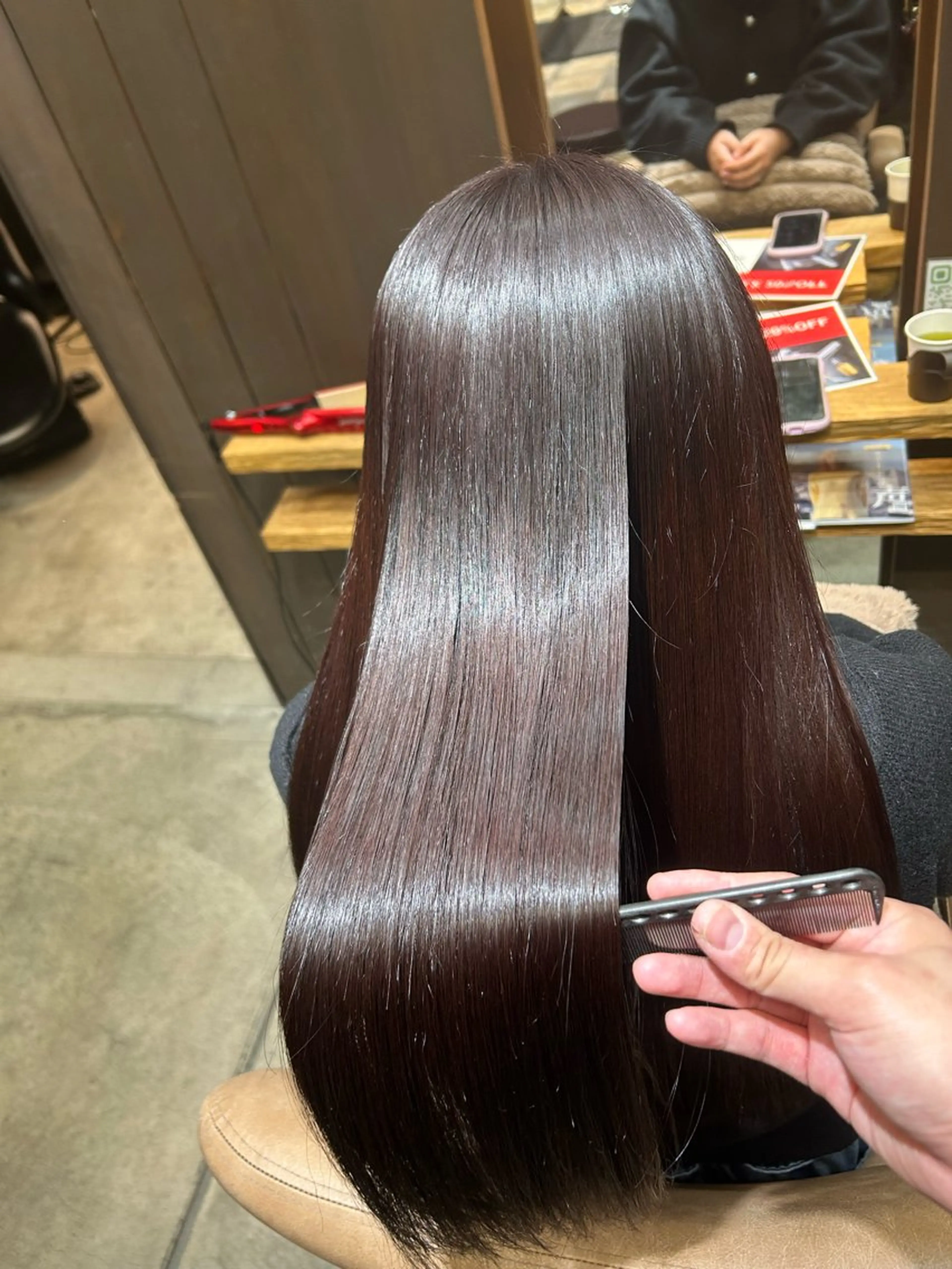 セミロング 美髪縮毛矯正/ 髪質改善/愛敬響のヘアスタイル