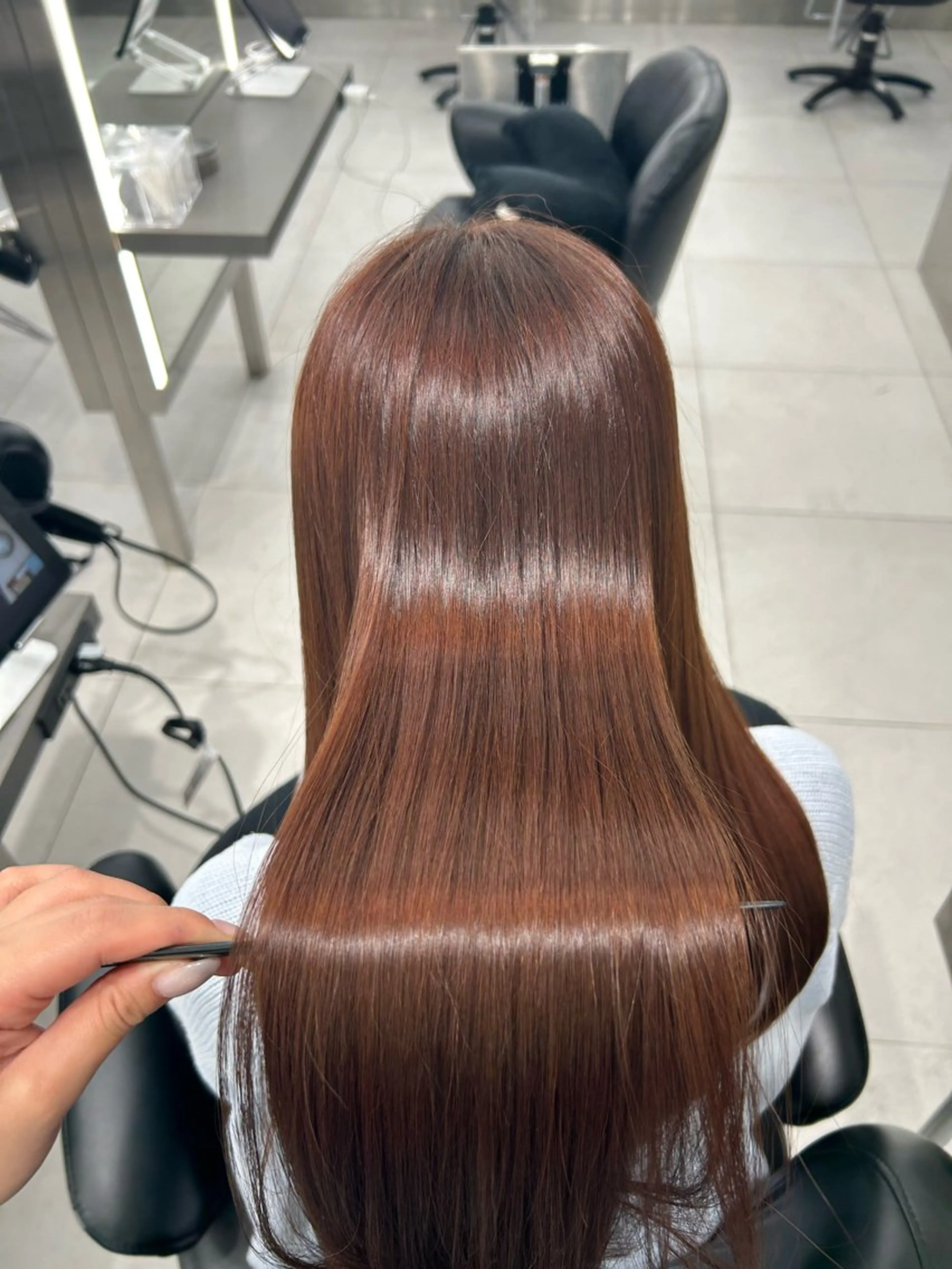 🫧うる艶ケアカラー🫧＋トリートメント界のエルメス✨ケラチントリートメント＋カット🤍の写真