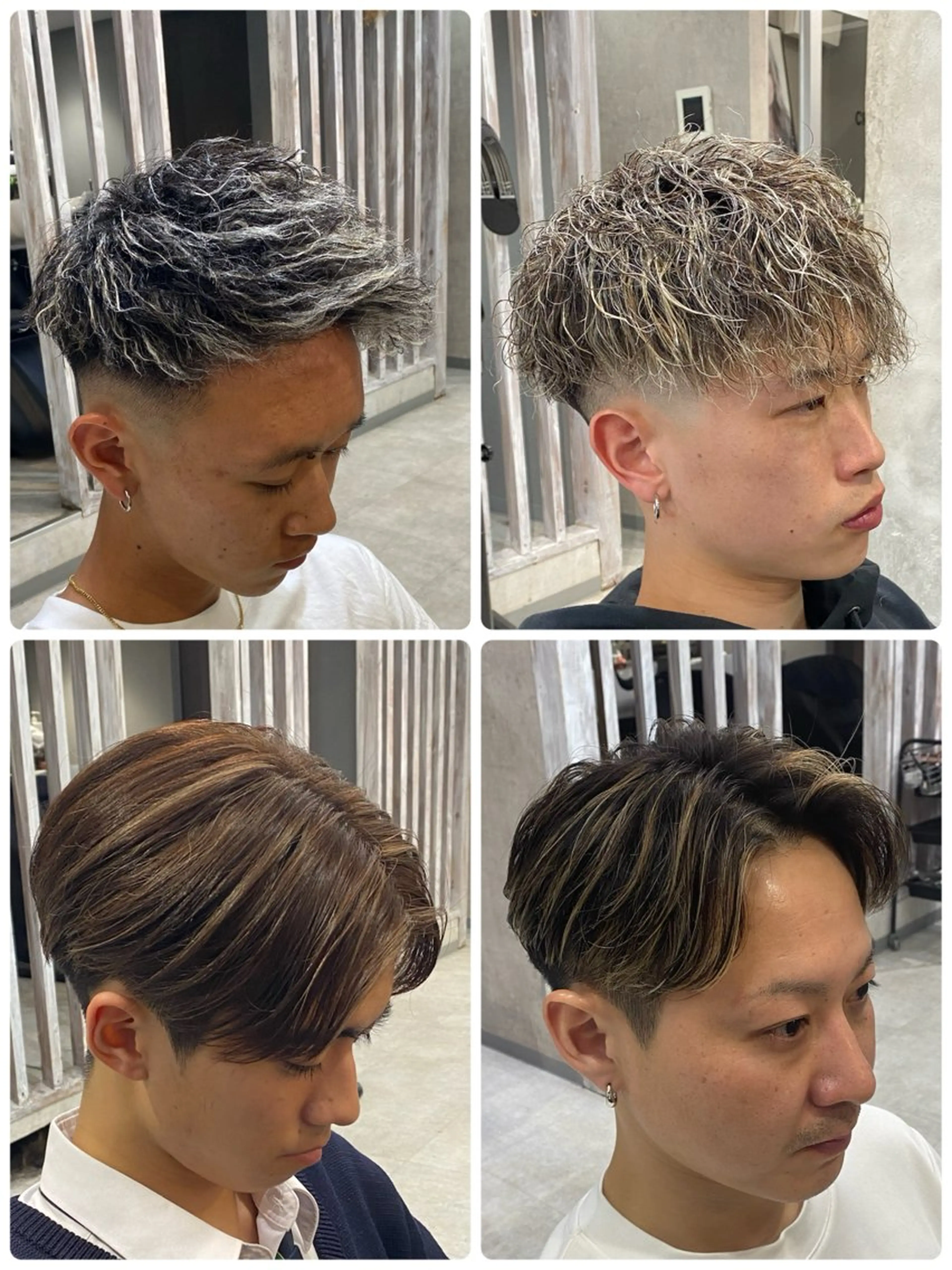 ショート カラー メンズ メンズハイライト ハイライトカラー ハイライト カット ヘアカラー 🐉『メンズ美容師』 吉田龍星🐉のヘアスタイル