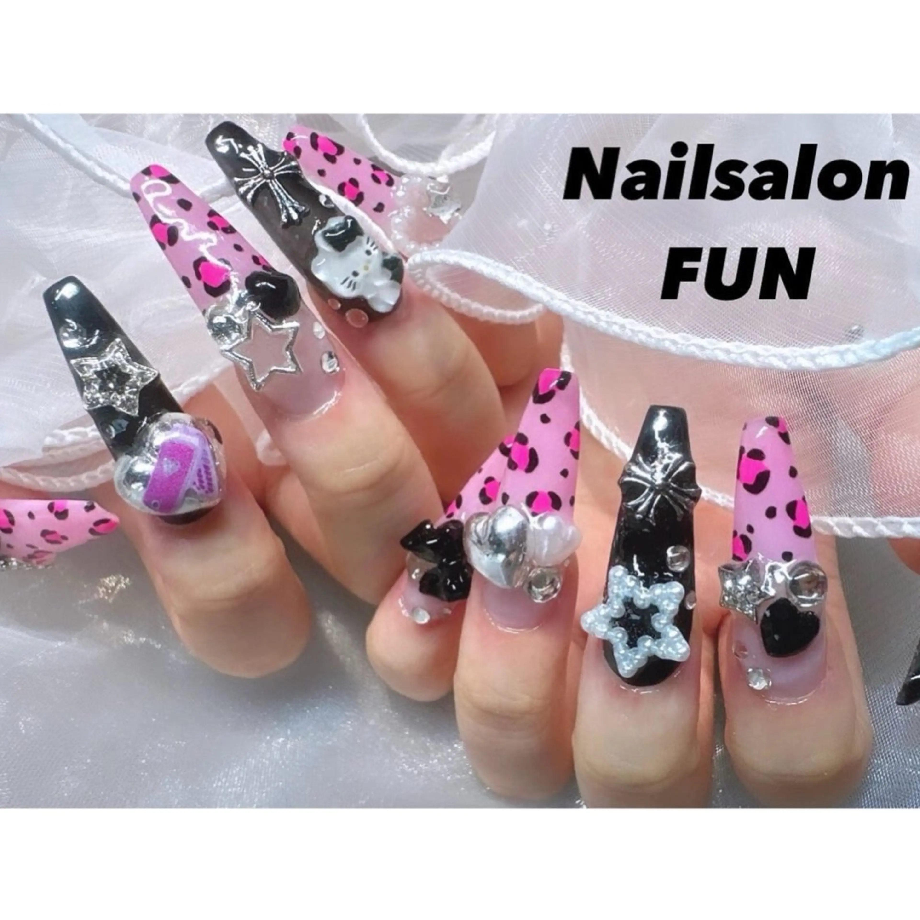 ネイル アートネイル ロングネイル メンズネイル ショートネイル ネイルチップ Nailsalon FUN🌈のネイルデザイン