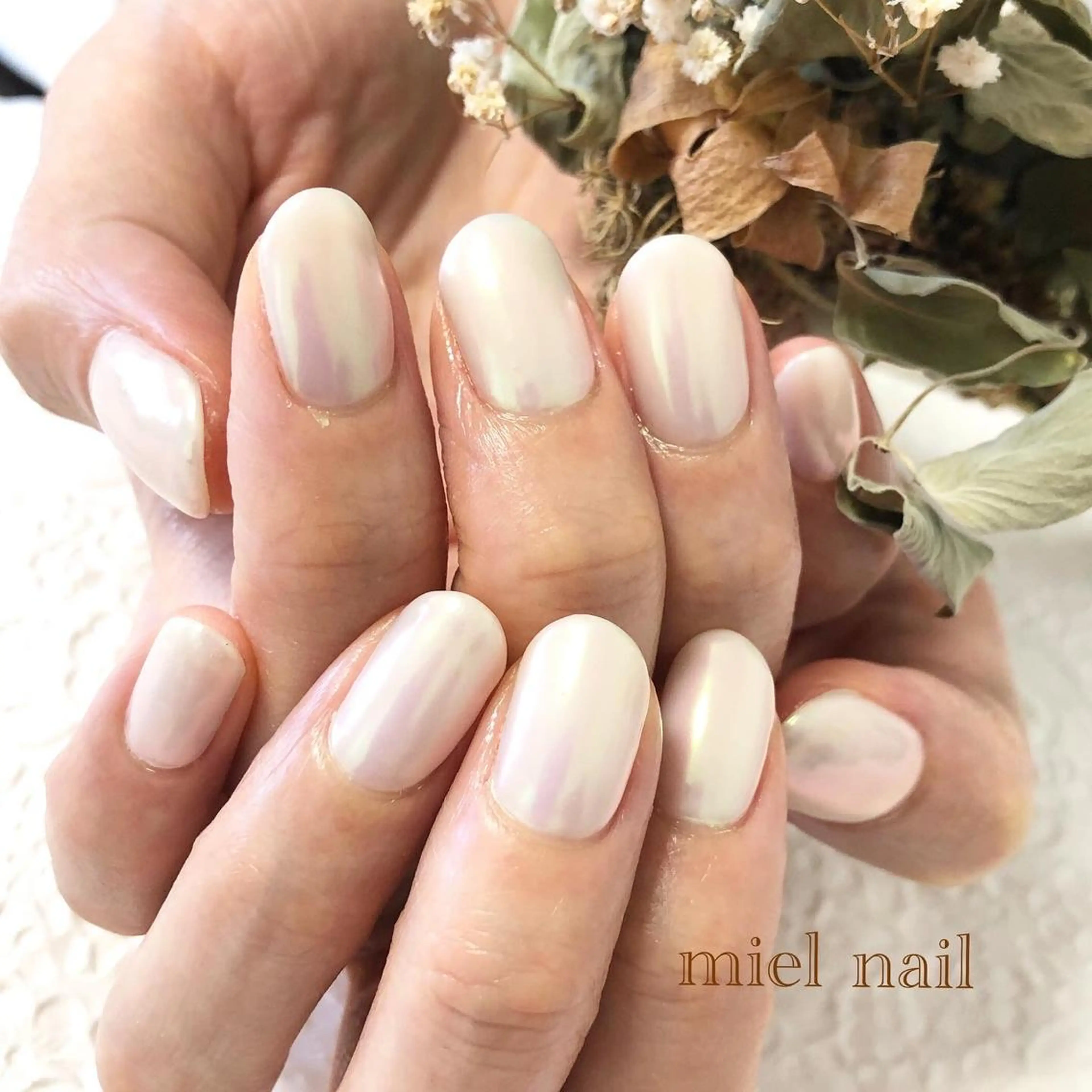 ネイル ミラーネイル ハンドネイル miel nailのネイルデザイン