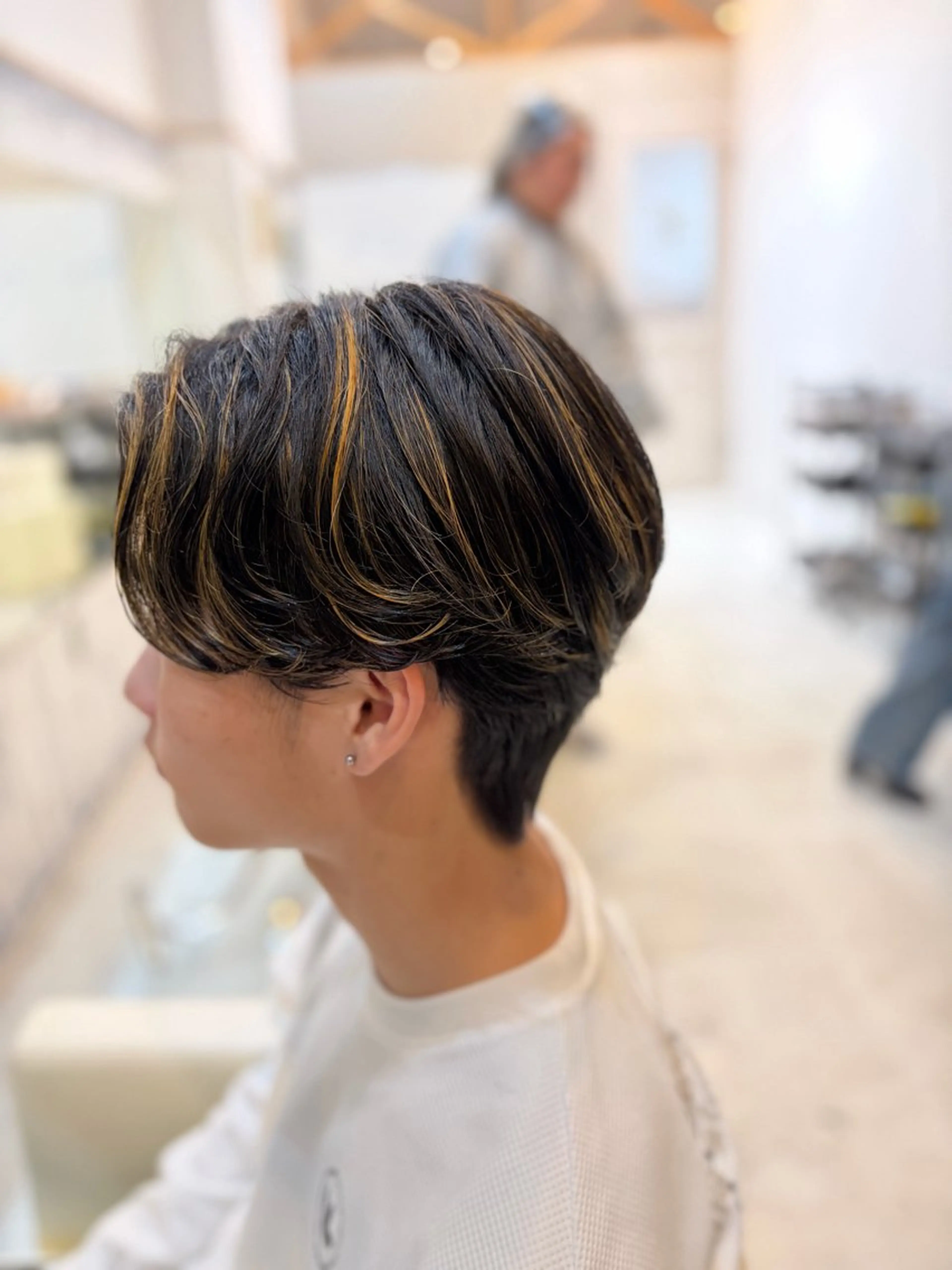 メンズ センターパート 刈り上げ りゅうせい ／モデル募集中のヘアスタイル