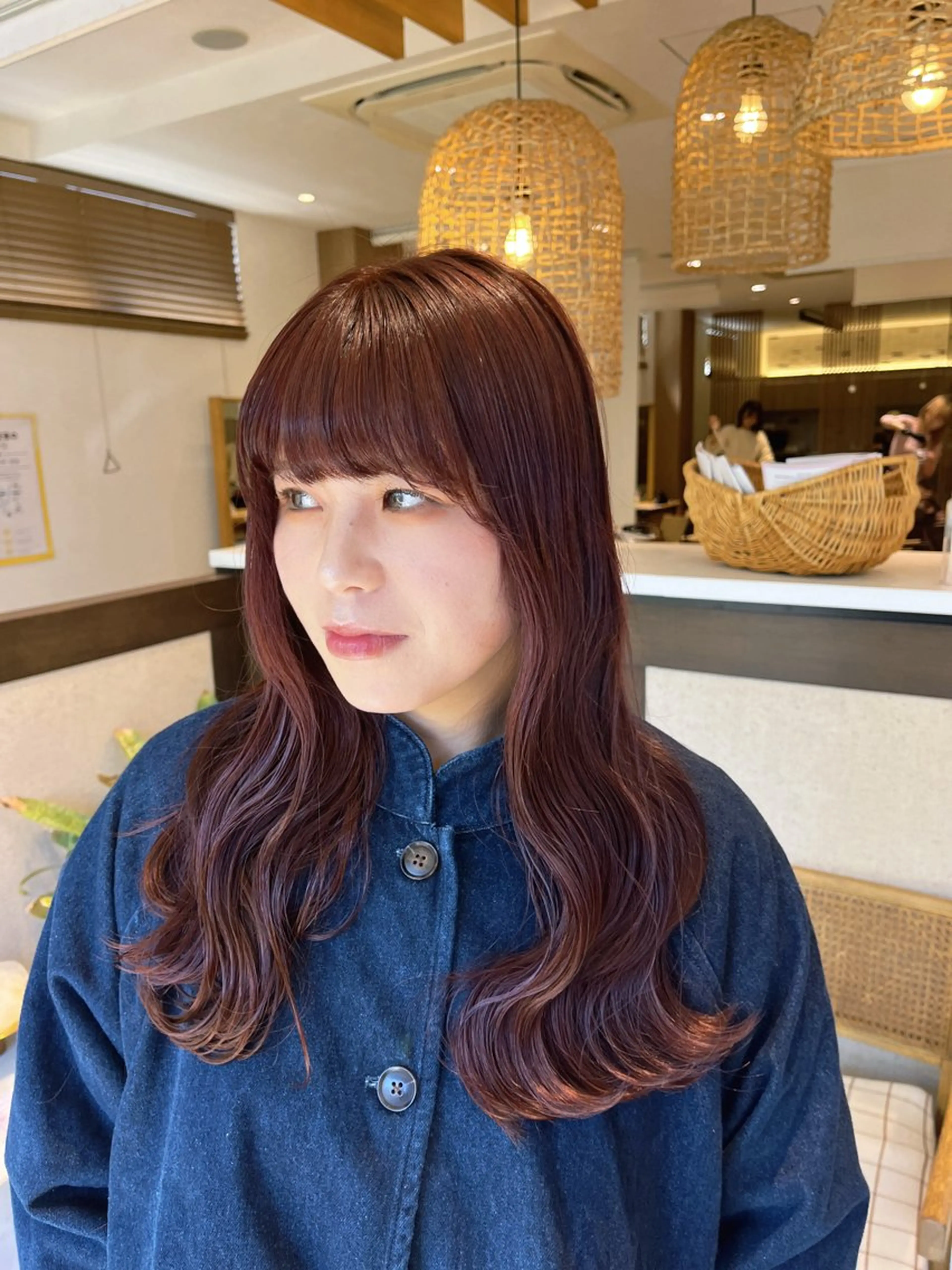 ミディアム ヘアカラー 和田 琉々香のヘアスタイル