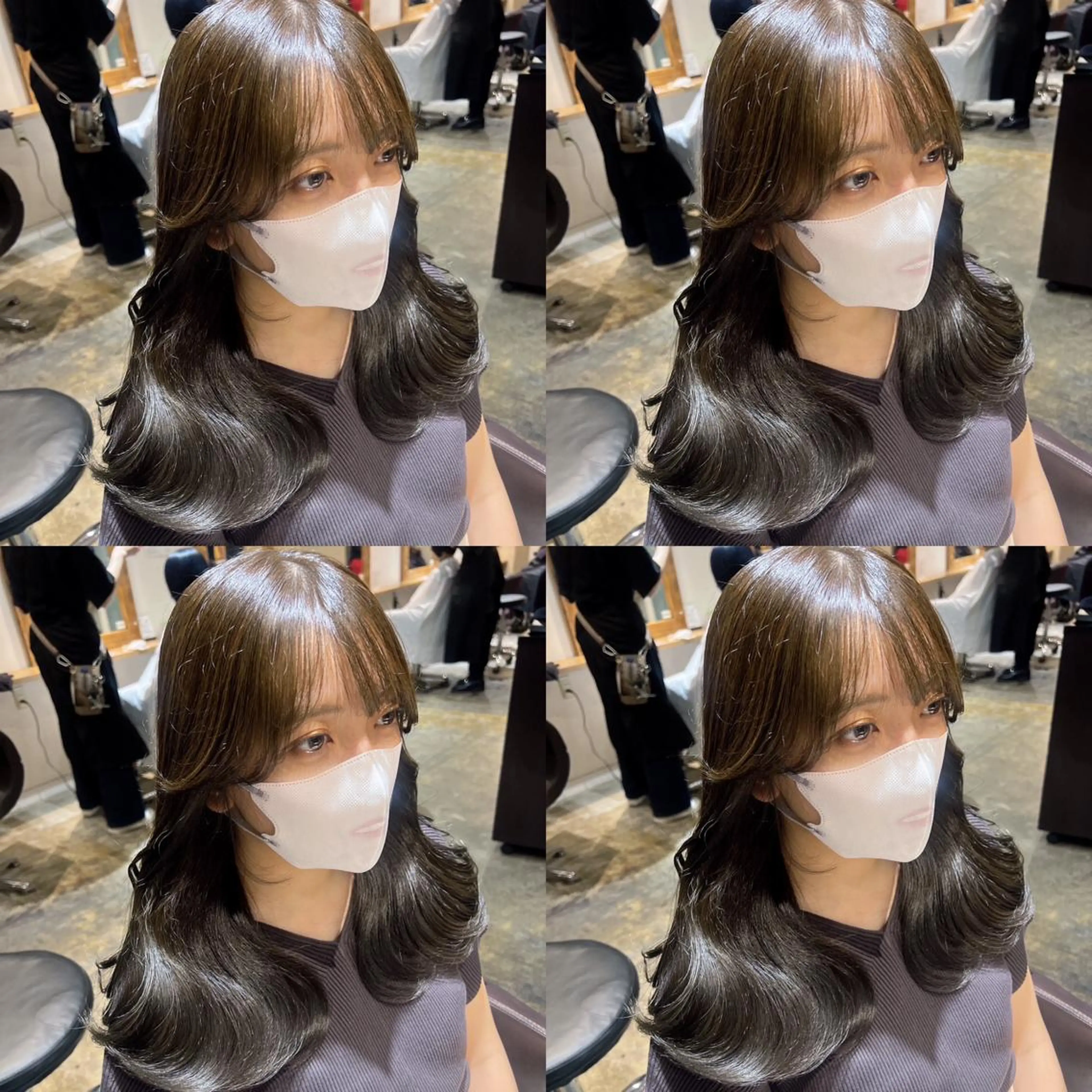 セミロング カラー カット ヘアカラー トリートメント レイヤー×艶髪の神様 マネージャー安藤光司のヘアスタイル