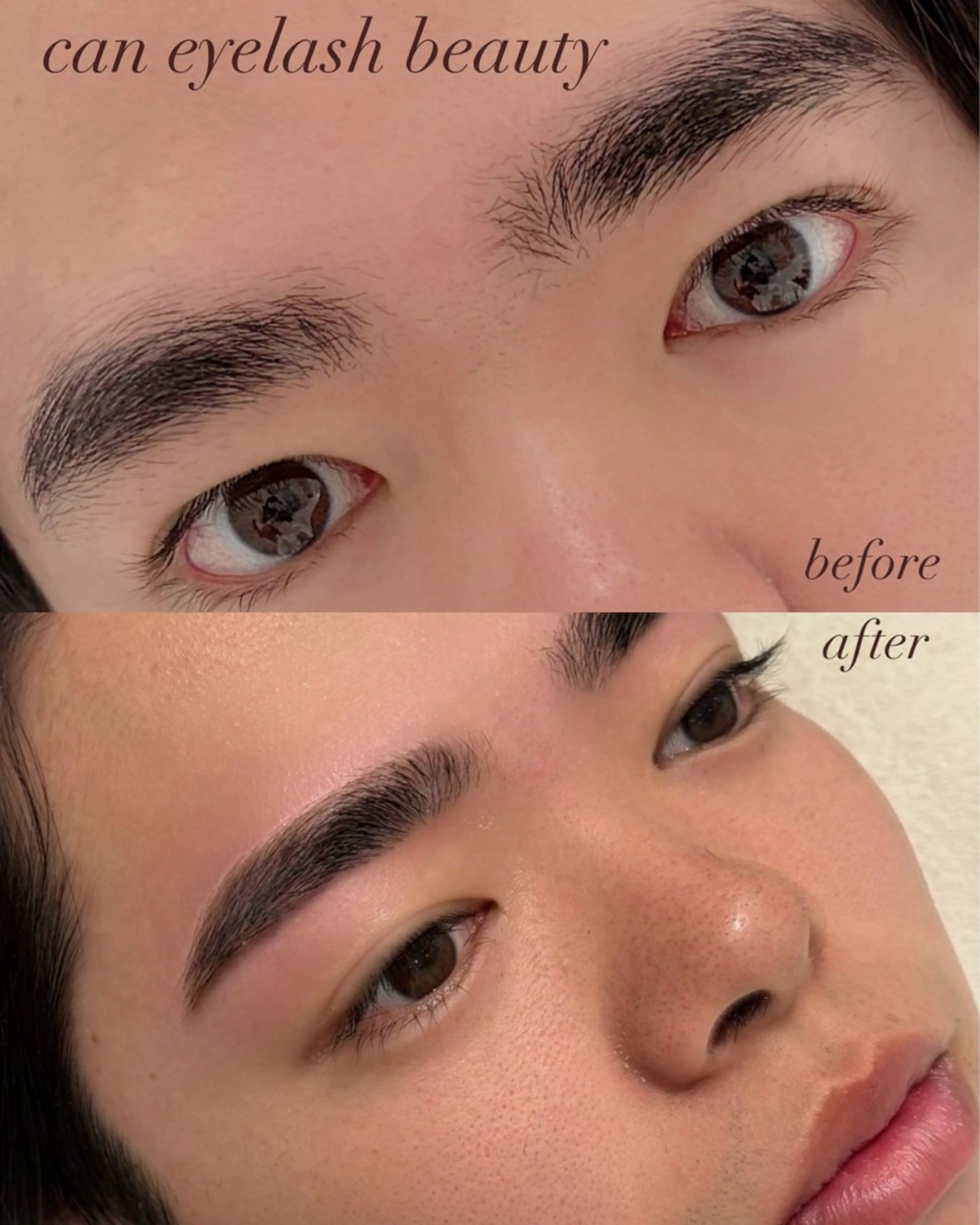 メンズ アイブロウ ワックス脱毛 caneyelash beautyのマツエク・マツパデザイン